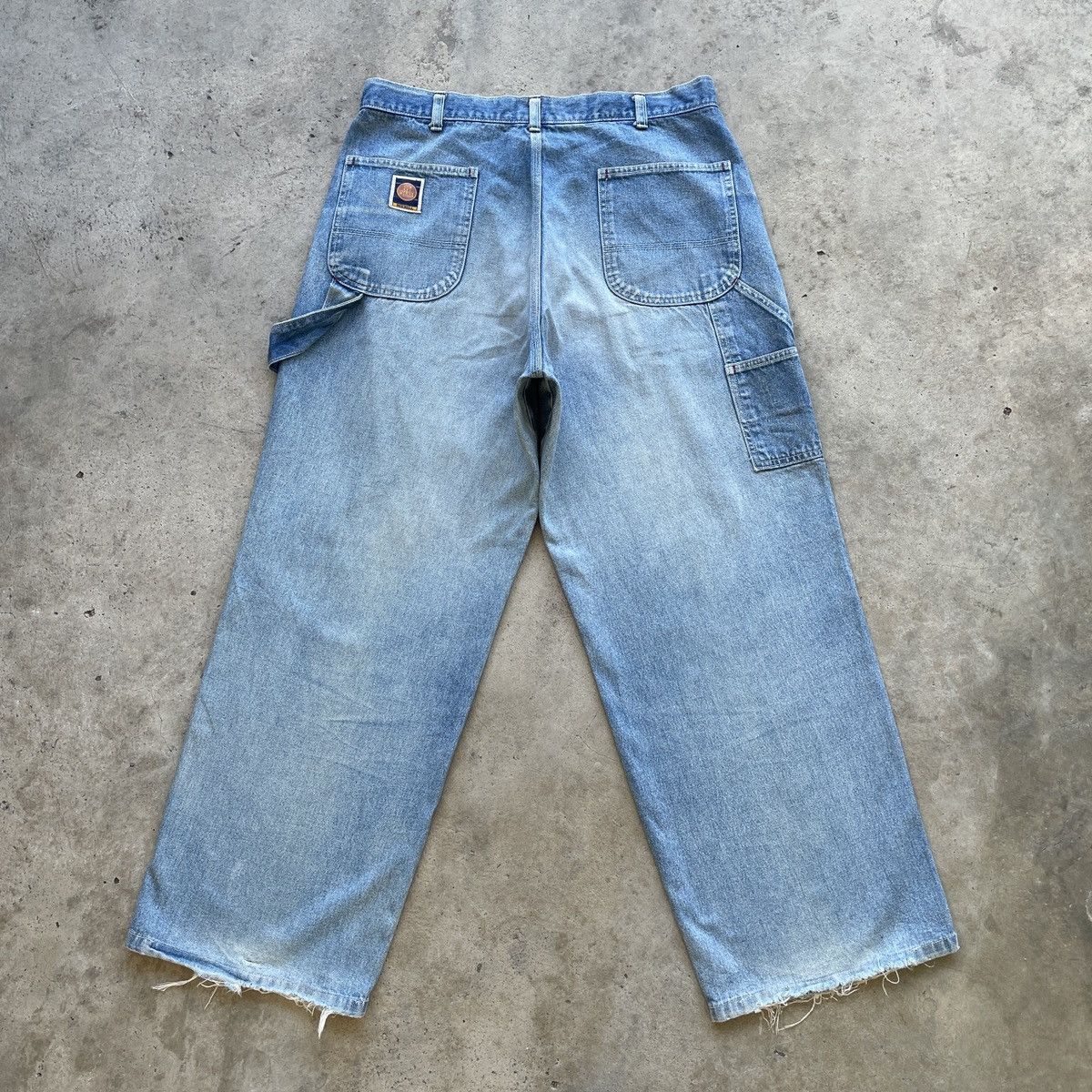 Japanese Brand Vintage Japanese Faded Baggy Jeans Denim Pants Workwear W33 Size US 33 - 1 Thumbnail