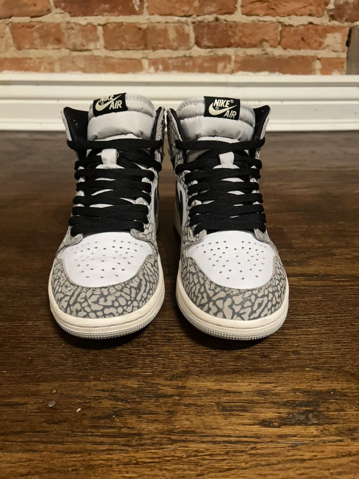 Nike Size 8 - Jordan 1 White Cement Size US 8 / EU 41 - 3 Thumbnail