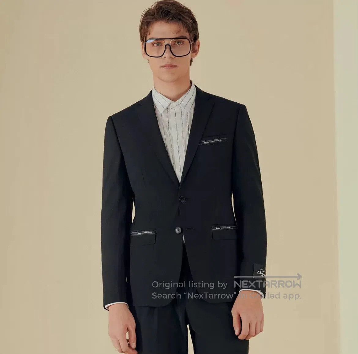 Dior Black Tailored Blazer with Contrast Trim Details. Size US M / EU 48-50 / 2 - 7 Thumbnail