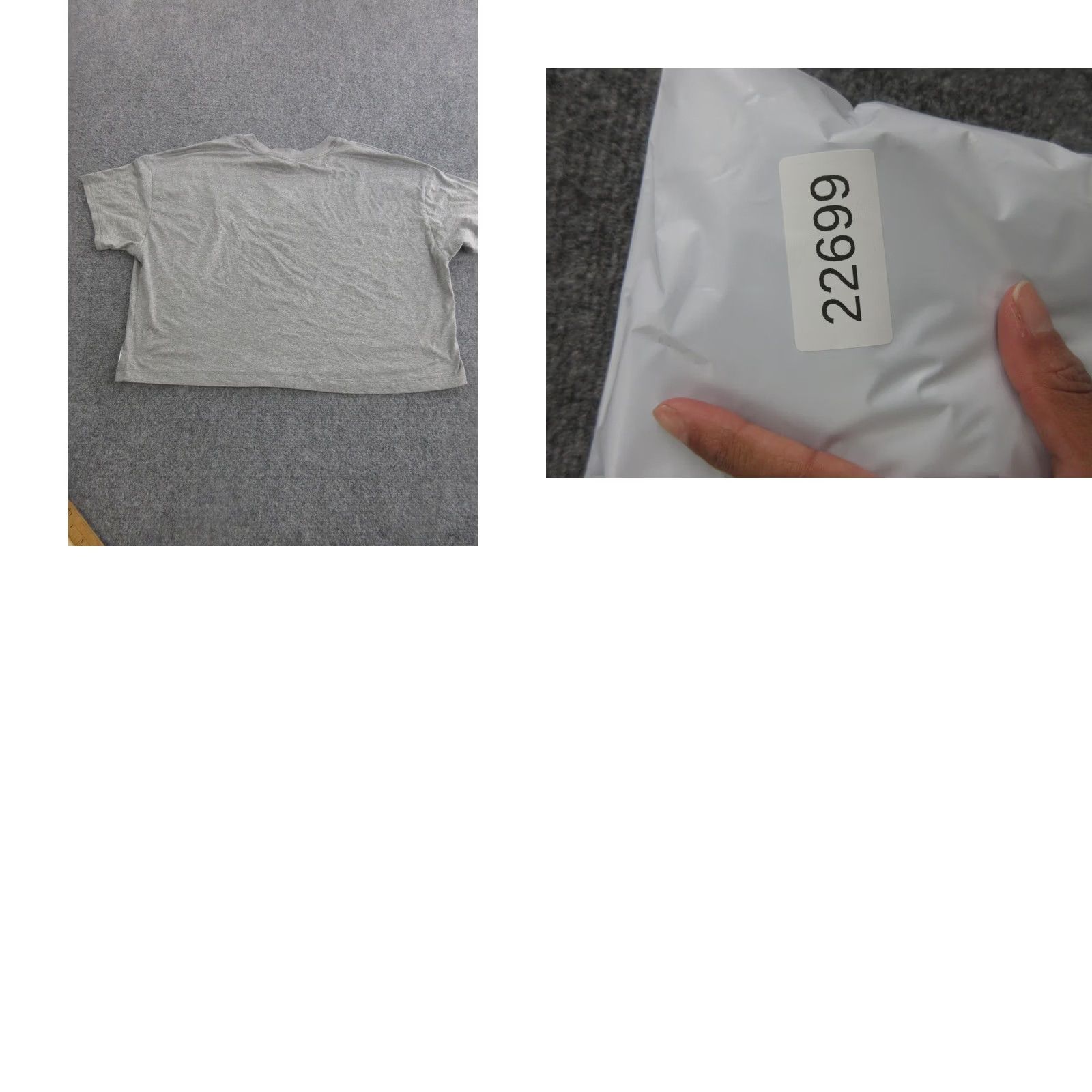 Vuori Vuori Shirt Womens L Gray Short Sleeve Crewneck Crop Basic Construction Logo Size L / US 10 / IT 46 - 8 Thumbnail