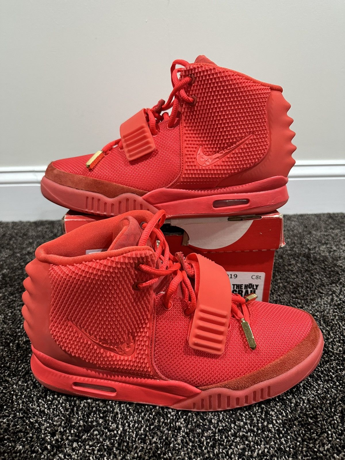 Kanye West × Nike Nike Air Yeezy 2 SP Kanye West Red October Sneakers 2014 Size US 10.5 / EU 43-44 - 14 Thumbnail