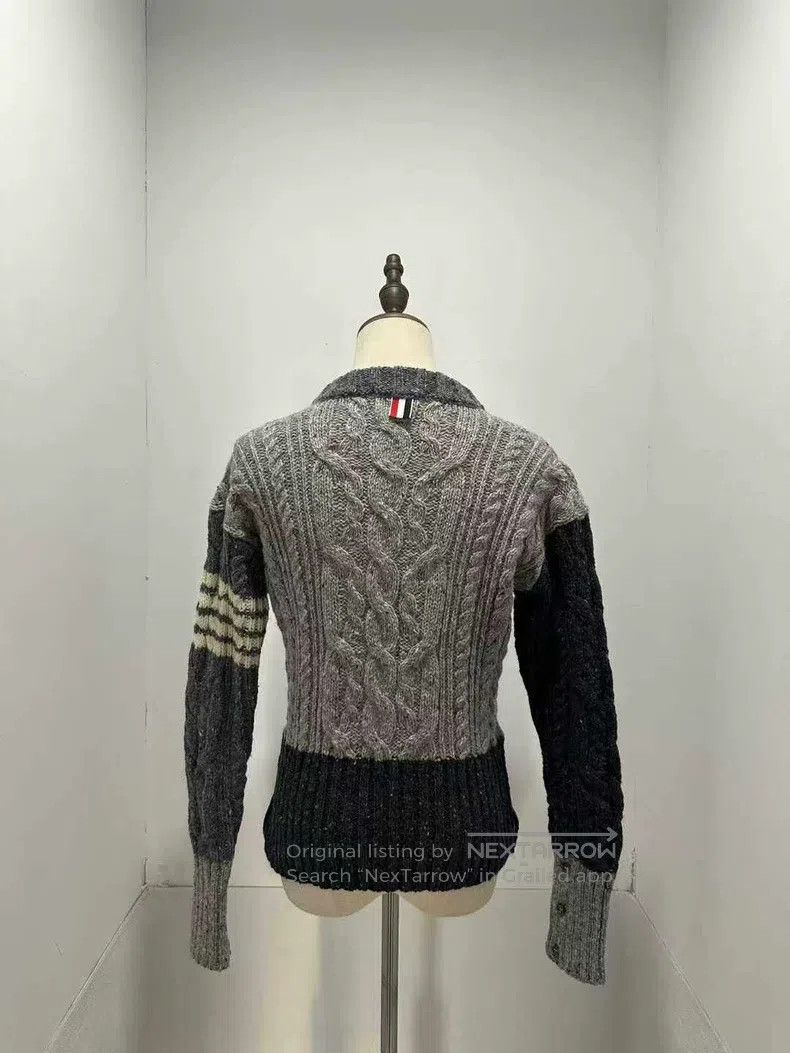 Thom Browne Thom Browne Patchwork striped sweater Size US XS / EU 42 / 0 - 2 Thumbnail