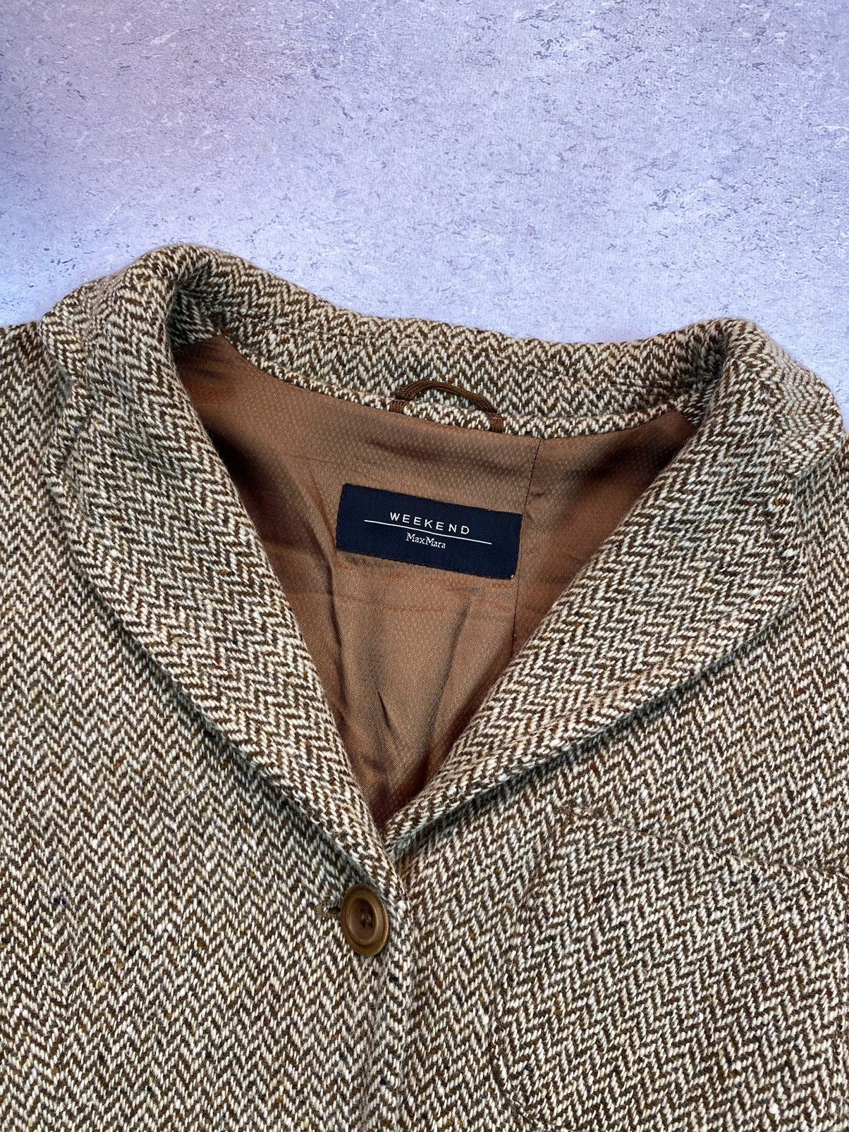 Max Mara × Weekend Max Mara Weekend Max Mara Women’s Tweed Blazer Jacket Size 6 Size M / US 6-8 / IT 42-44 - 11 Thumbnail
