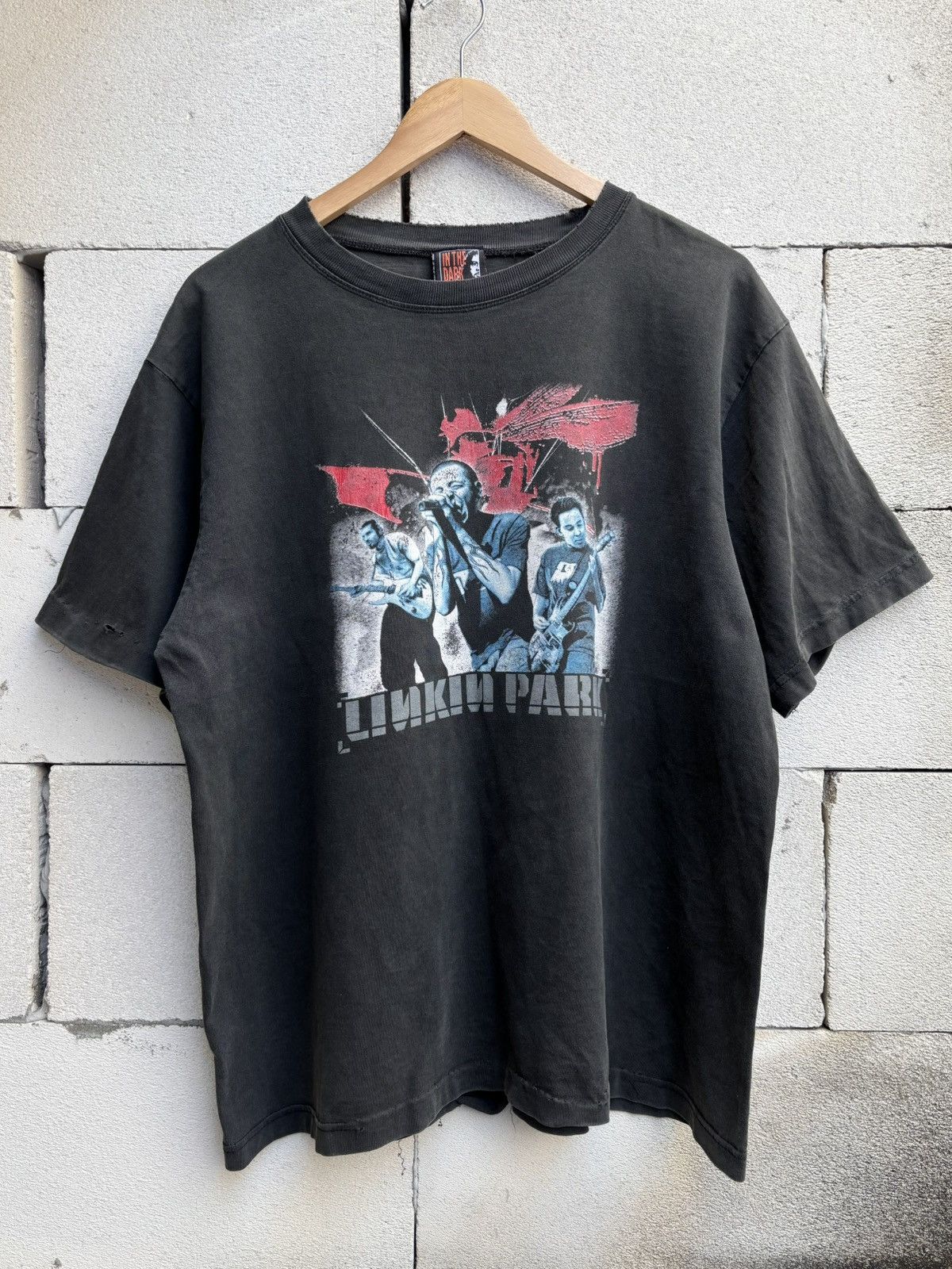 Band Tees Thrashed Distressed LINKIN PARK Tee ERD Grunge Bootleg Size US L / EU 52-54 / 3 - 2 Thumbnail