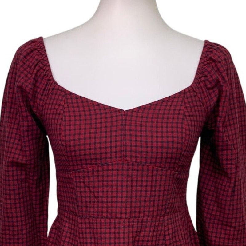 American Eagle Outfitters New American Eagle Womens Small Cotton Long Sleeve Dress Size S / US 4 / IT 40 - 2 Thumbnail