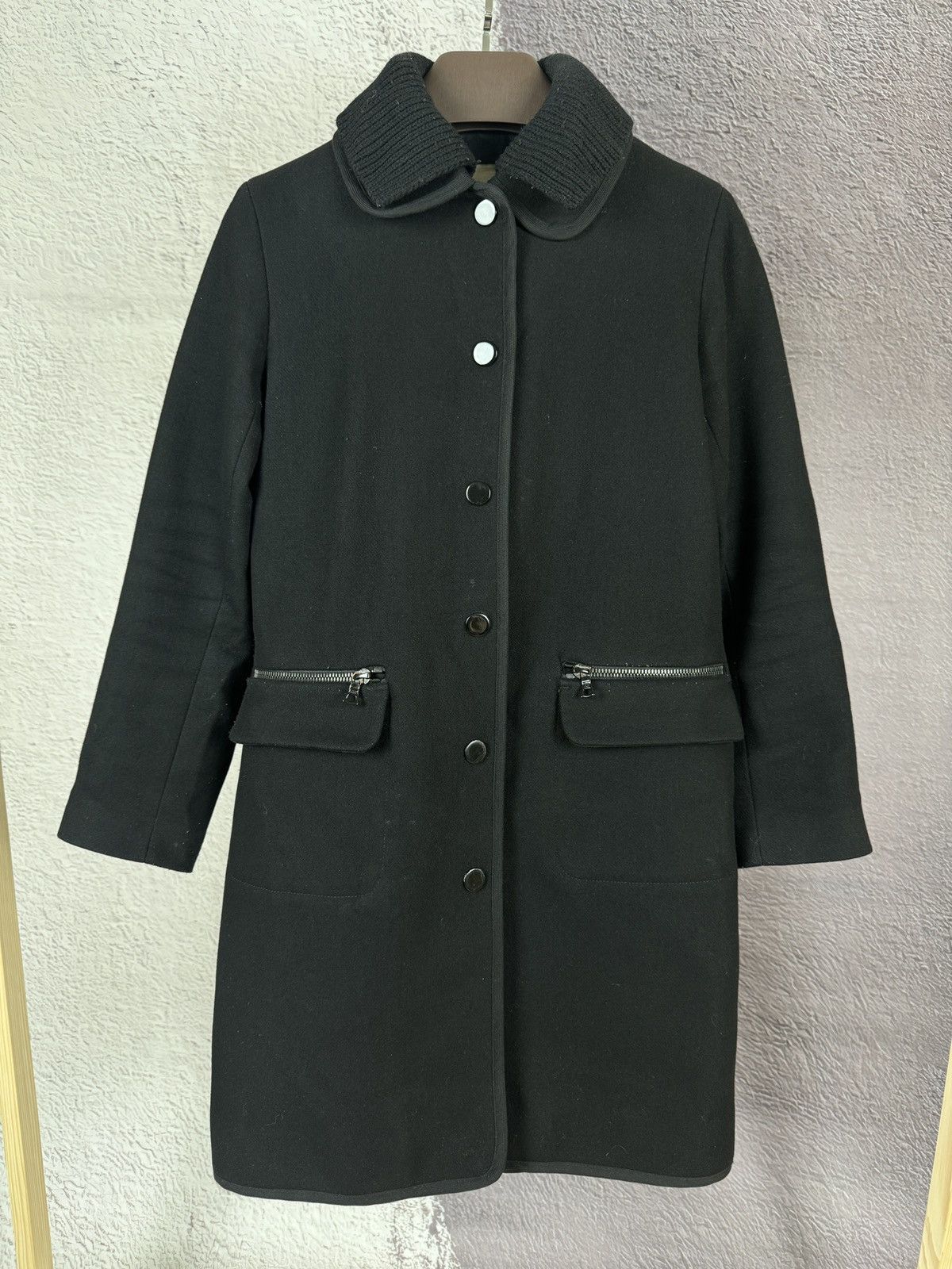 Sandro Sandro Mid-length Coat Wool Cashmere Size 36 / S Size XS / US 0-2 / IT 36-38 - 2 Thumbnail