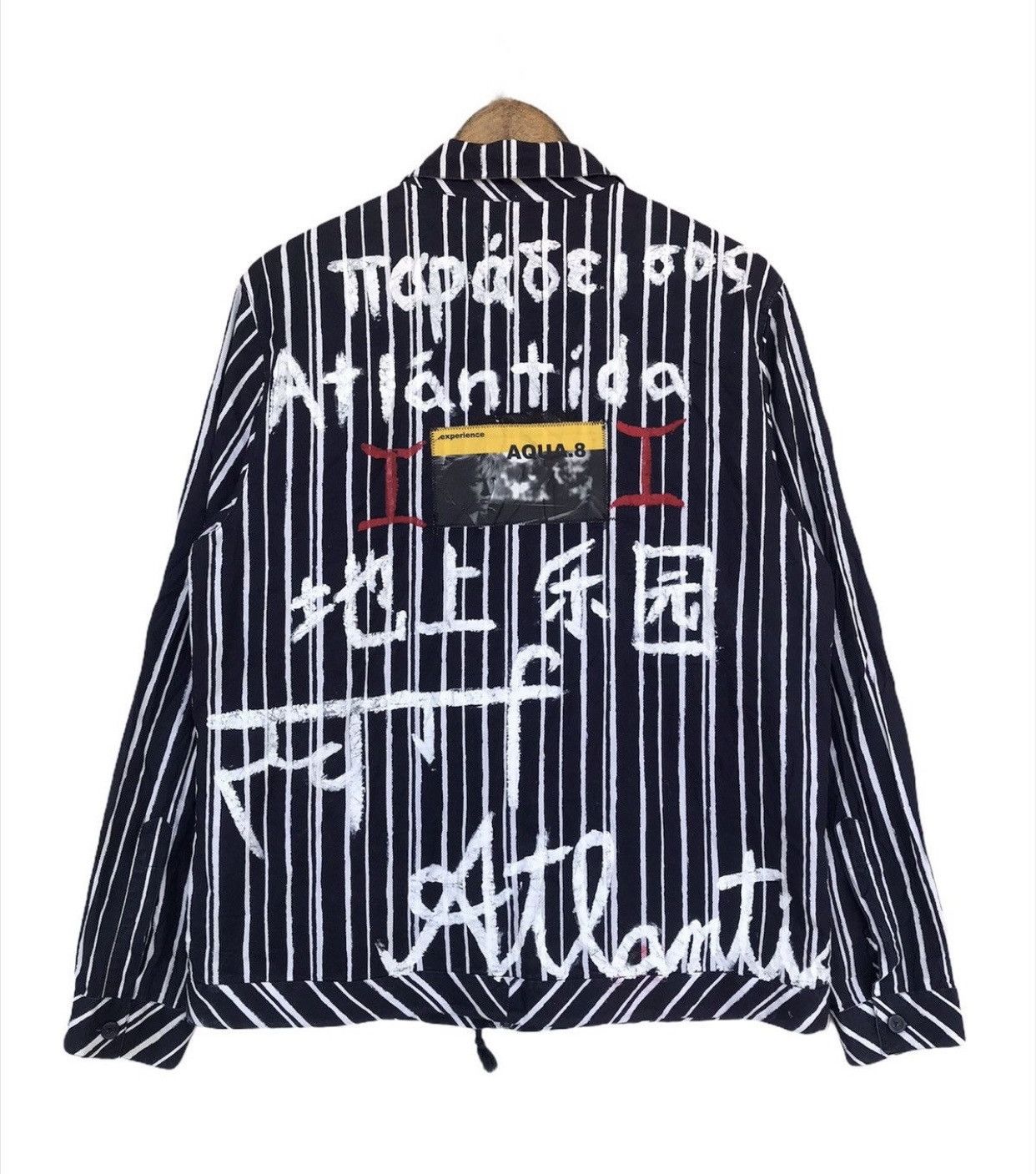 Zara Zara Aqua8 Custom Made Stripe Zipper Jacket Size US M / EU 48-50 / 2 - 2 Thumbnail