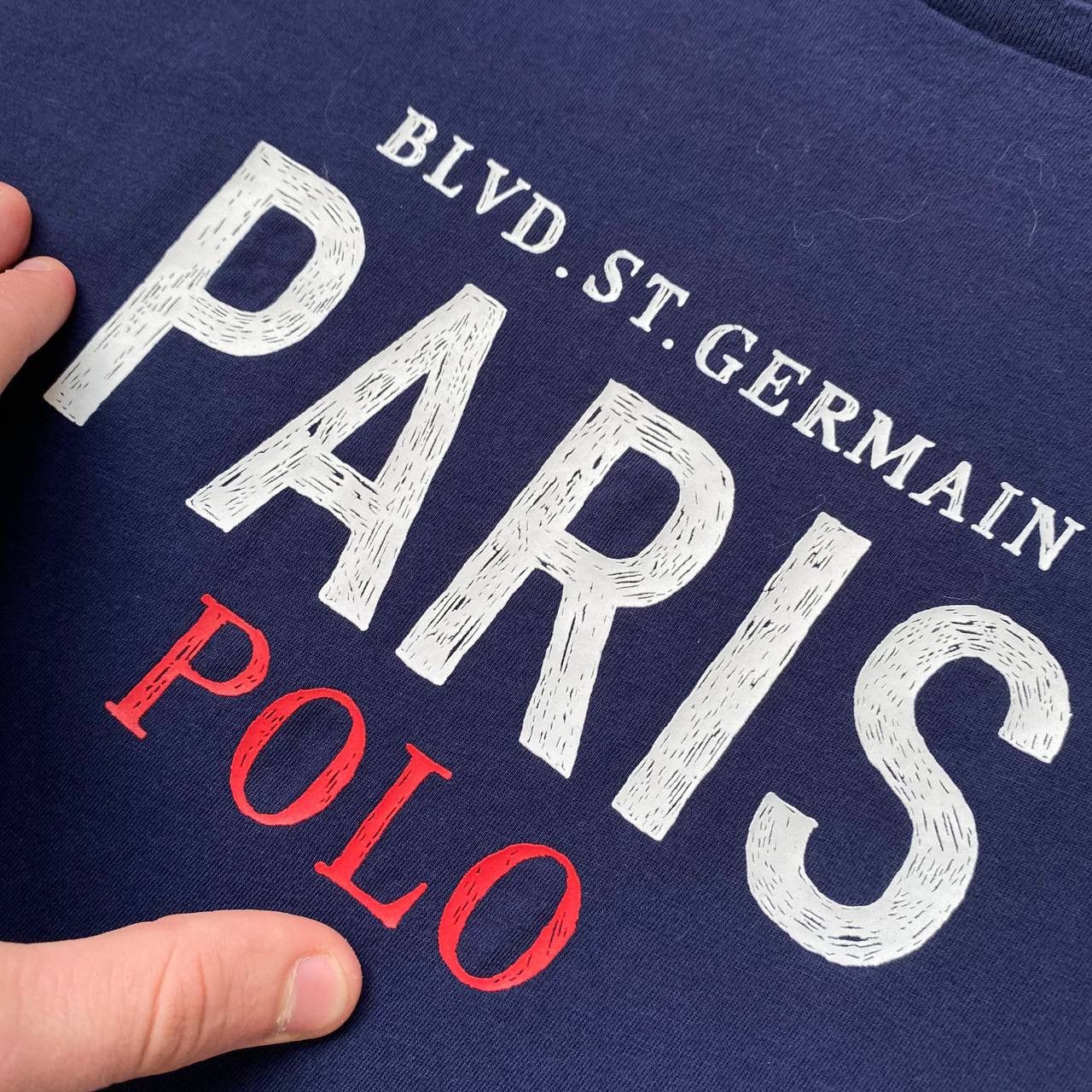 Polo Ralph Lauren × Vintage Big logo Paris polo Ralph Lauren tee shirts Size US XL / EU 56 / 4 - 3 Thumbnail