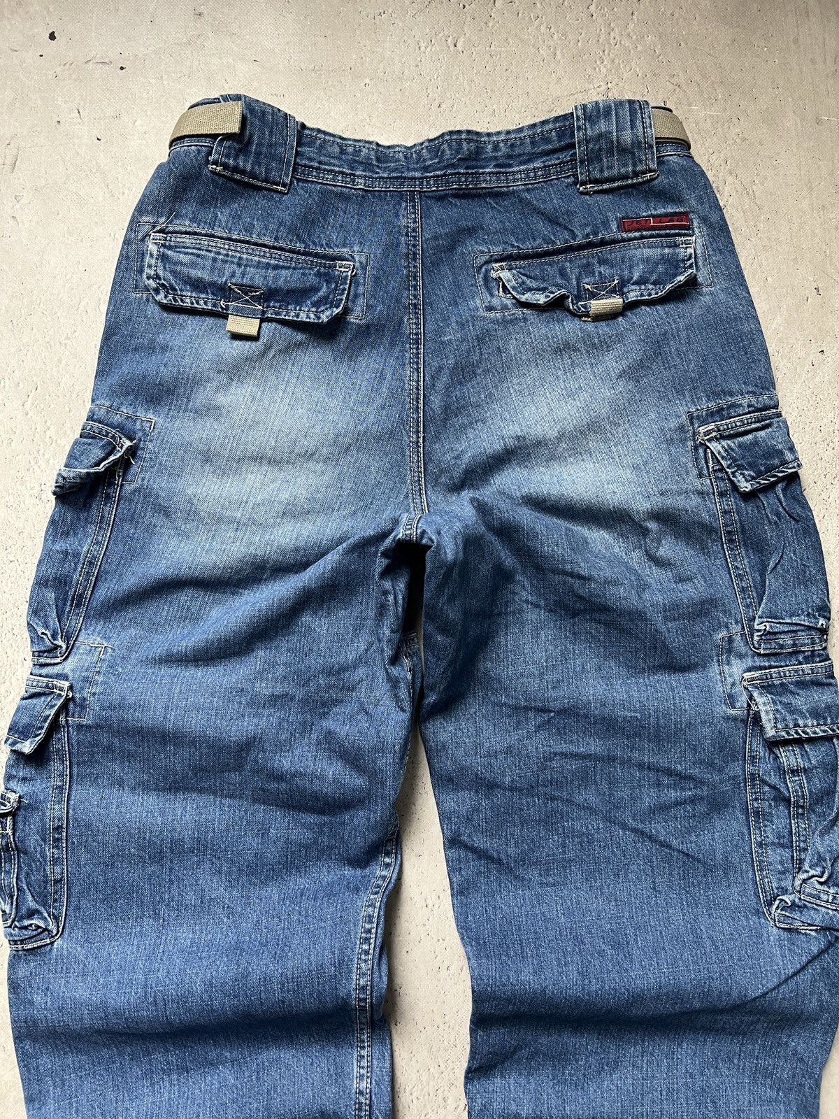 Jet Lag Japanese denim baggy wide leg jnco style cargo pants y2k Size US 34 / EU 50 - 11 Thumbnail