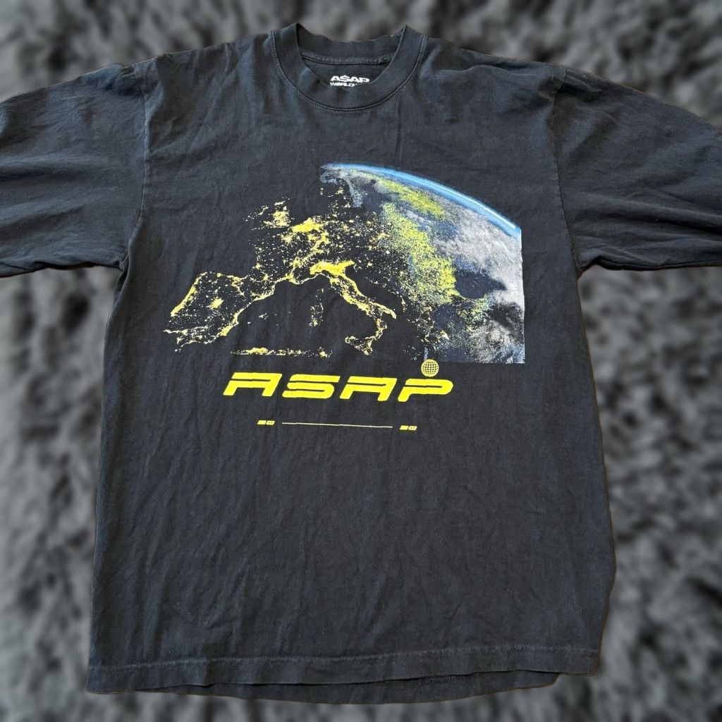 Vintage VINTAGE ASAP Worldwide Black Short Sleeve T Shirt Mens XS S? Size US M / EU 48-50 / 2 - 1 Thumbnail