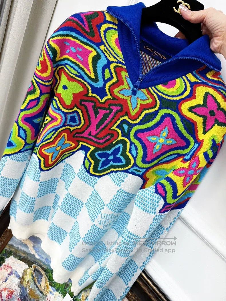 Louis Vuitton Louis Vuitton Colorful, color-block, checkerboard, full-pr Size US M / EU 48-50 / 2 - 1 Thumbnail