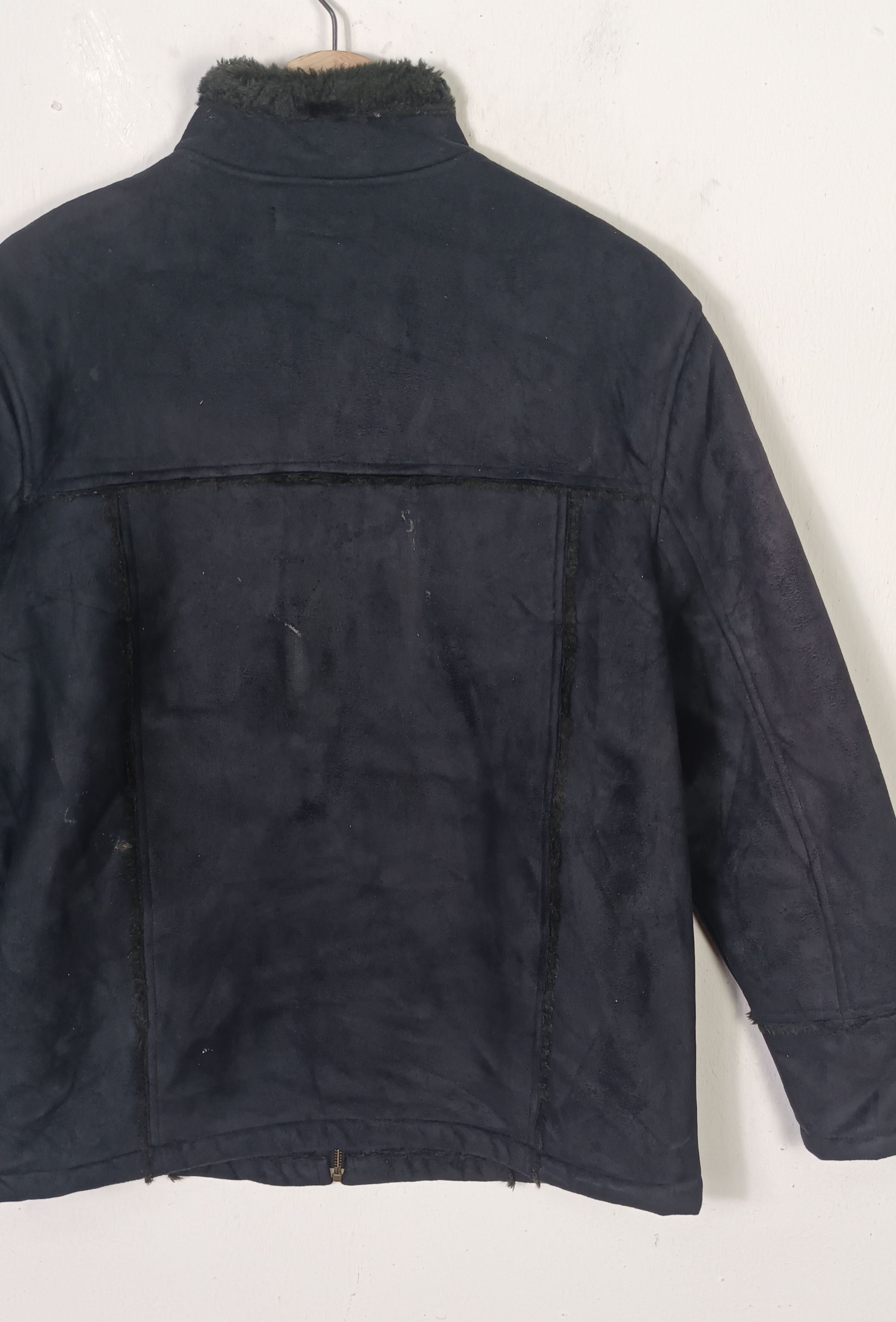 If Six Was Nine Vintage Vache Fur Arcylic Suede Black Jacket Size US M / EU 48-50 / 2 - 7 Thumbnail