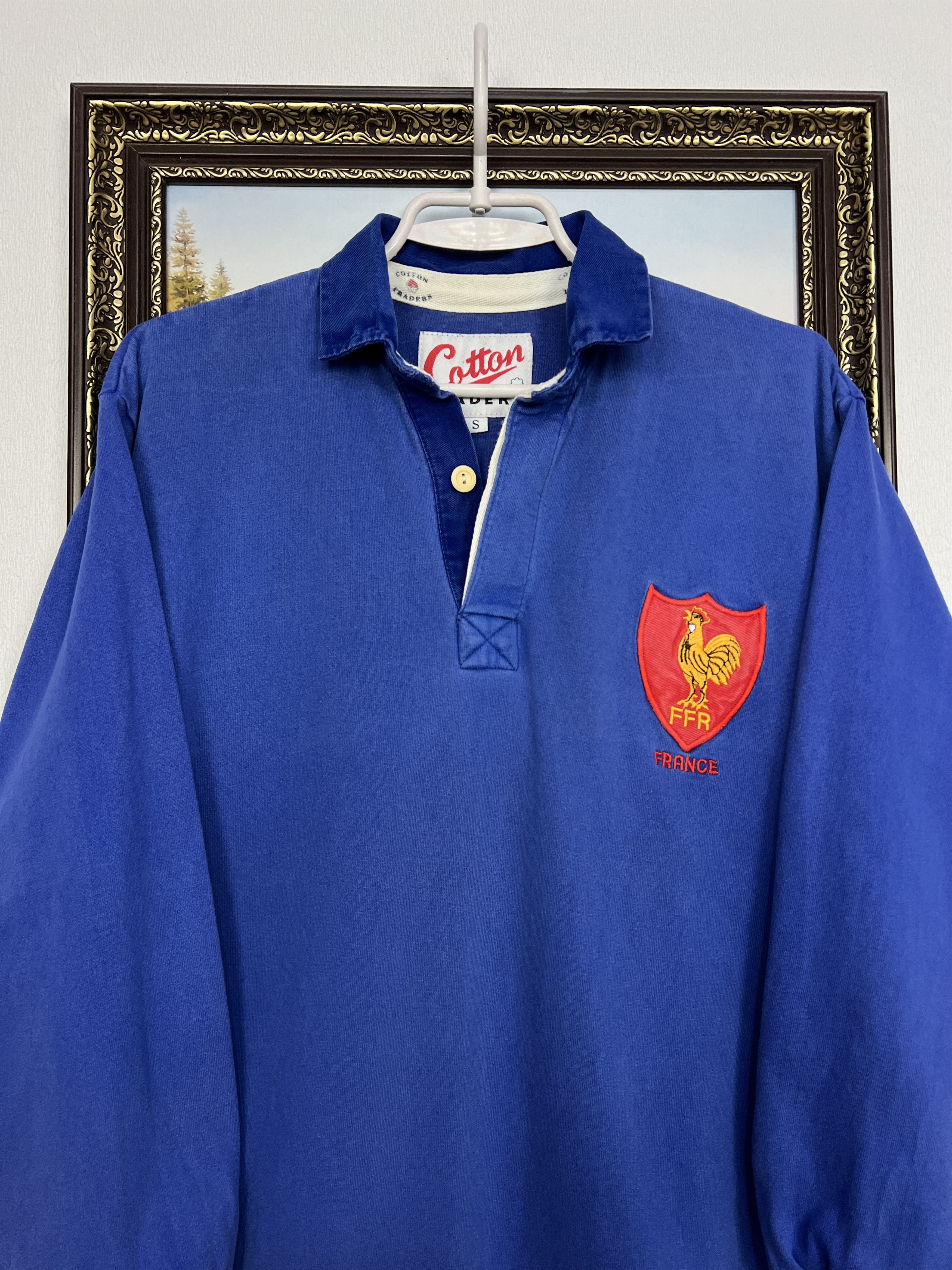 Cotton Traders Vintage 90's France Rugby Union Long Sleeve Jersey Trikot Size US S / EU 44-46 / 1 - 2 Thumbnail