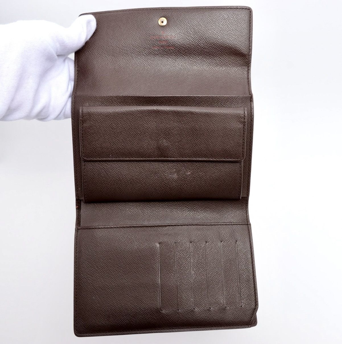 Louis Vuitton Louis Vuitton Damier Ebene Porte-Trésor Étui Papier Wallet Size ONE SIZE - 6 Thumbnail