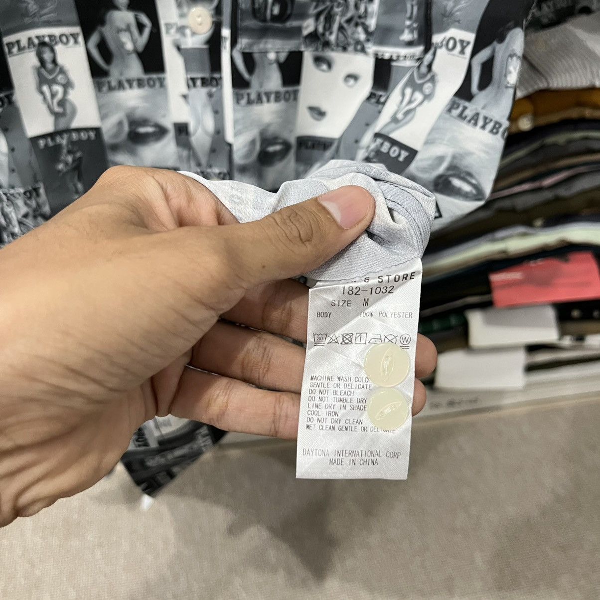 Playboy Playboy printed shirt Size US L / EU 52-54 / 3 - 6 Thumbnail