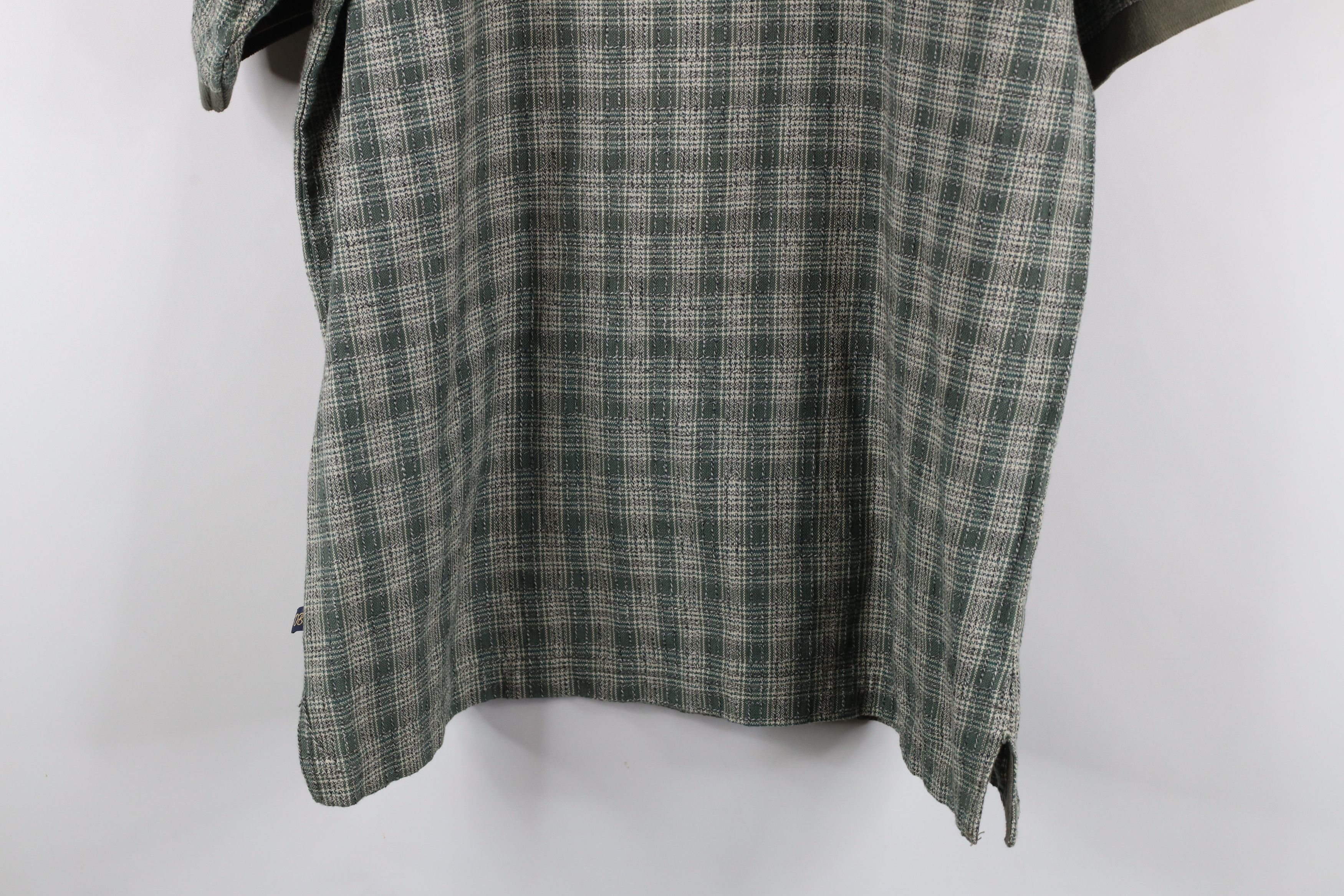 Vintage Vintage 90s Streetwear Fit Weave Collared Polo Shirt Plaid Size US M / EU 48-50 / 2 - 12 Thumbnail