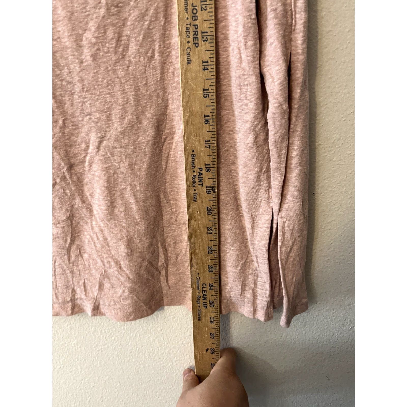 Abercrombie & Fitch Abercrombie & Fitch Long Sleeve Tee Women M Pink Round Neck Lightweight Shirt 90s? Size M / US 6-8 / IT 42-44 - 4 Thumbnail