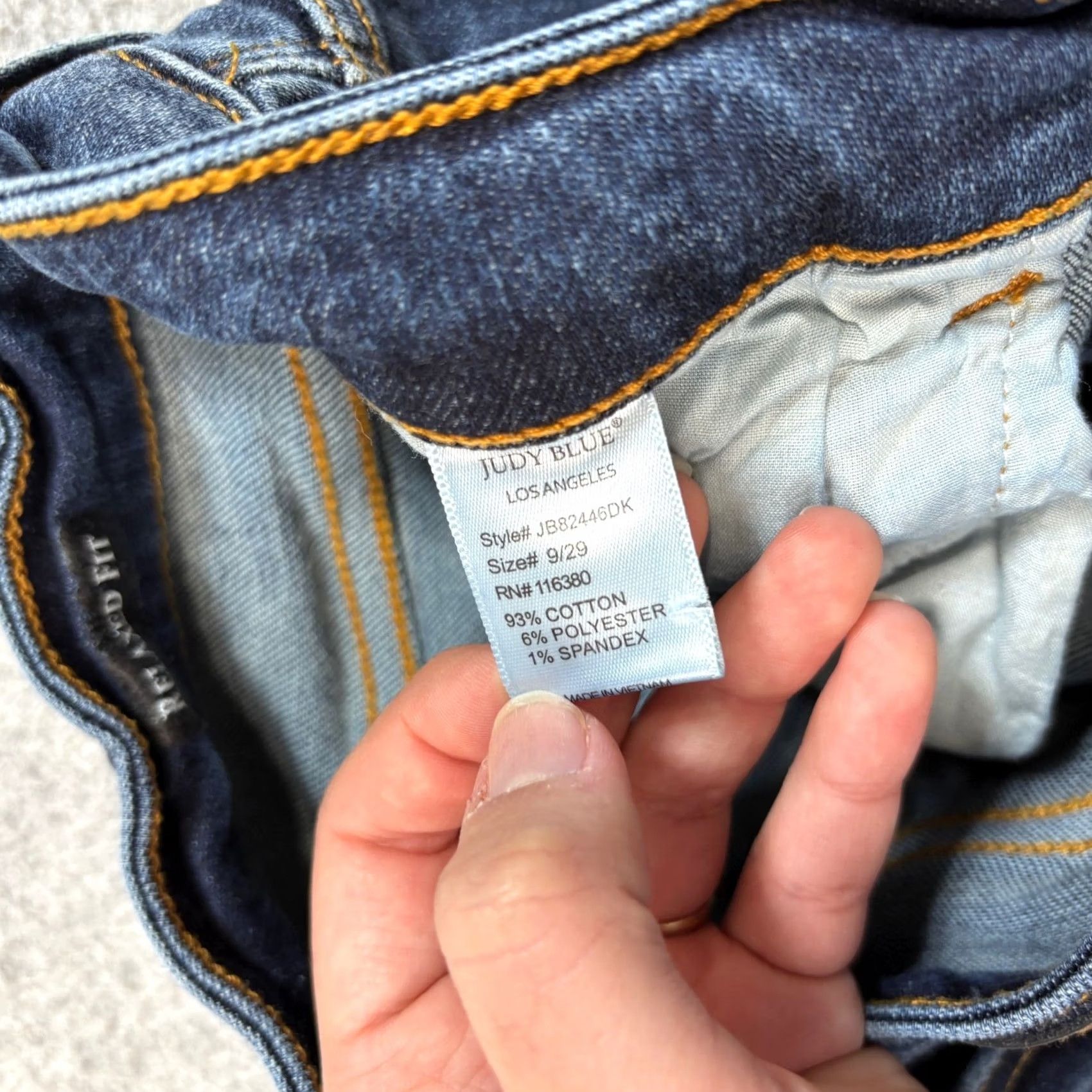 Denime - Replaced "Brand" with "Judy Blue" for a more direct statement Size 30" / US 8 / IT 44 - 4 Thumbnail
