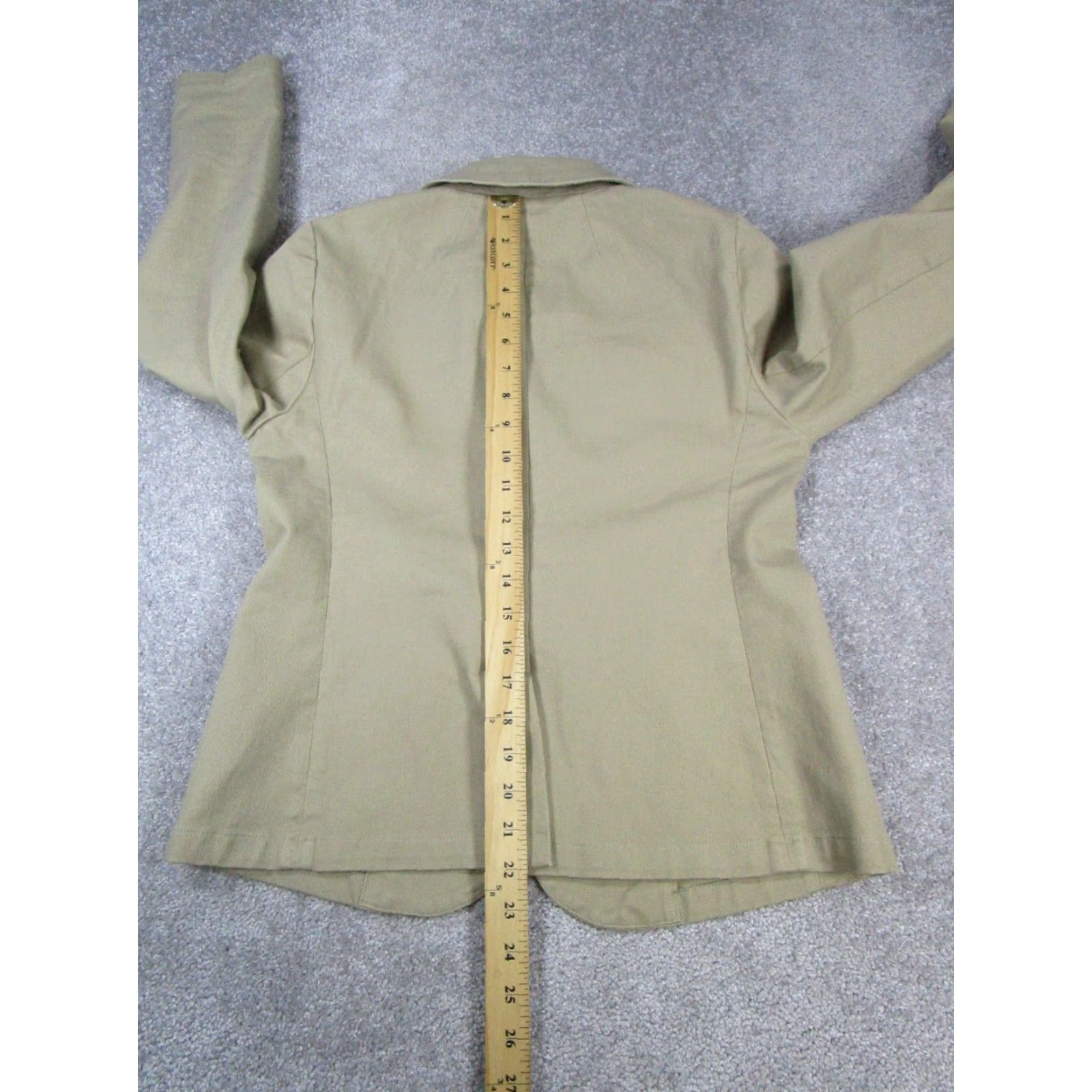 J.Crew VINTAGE J.Crew Blazer Womens 4 Cotton Canvas Mid-Length Sport Coat Brown Womens Size S / US 4 / IT 40 - 7 Thumbnail