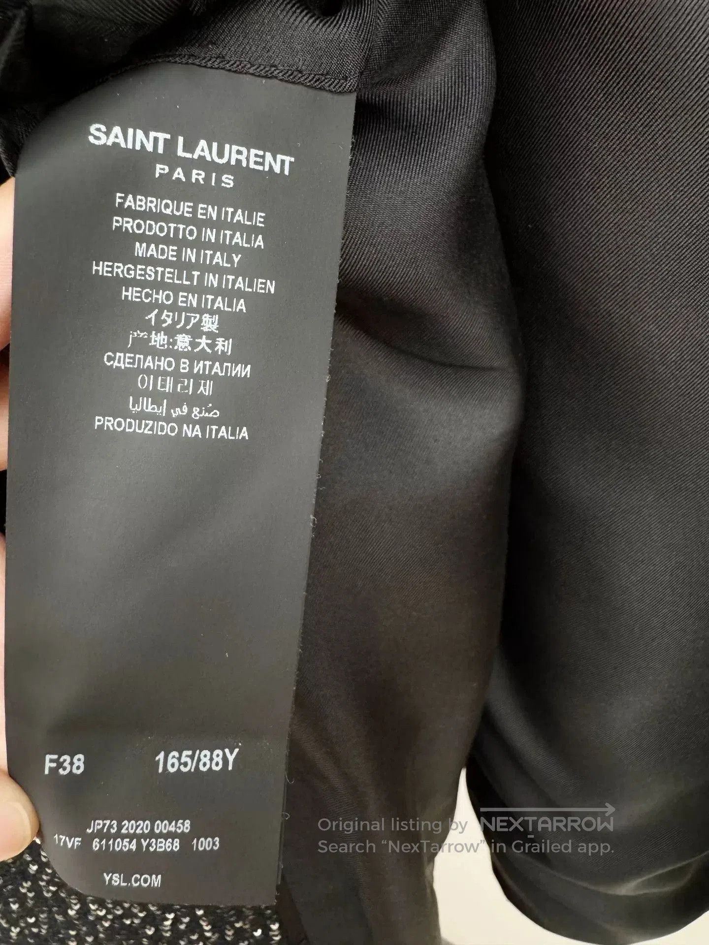 Saint Laurent Paris Saint Laurent Silver Sequin Double. Size S / US 4 / IT 40 - 3 Thumbnail