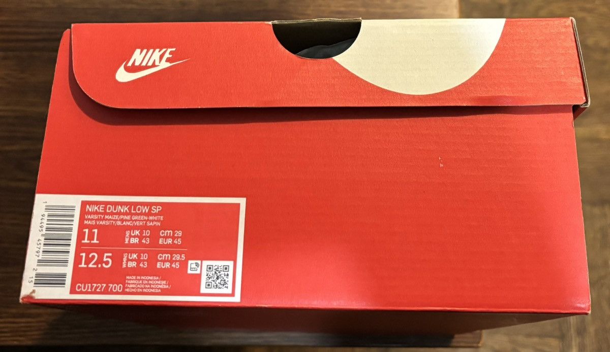 Nike Nike Dunk Low SP Brazil Yellow Green Size US 11 / EU 44 - 8 Thumbnail