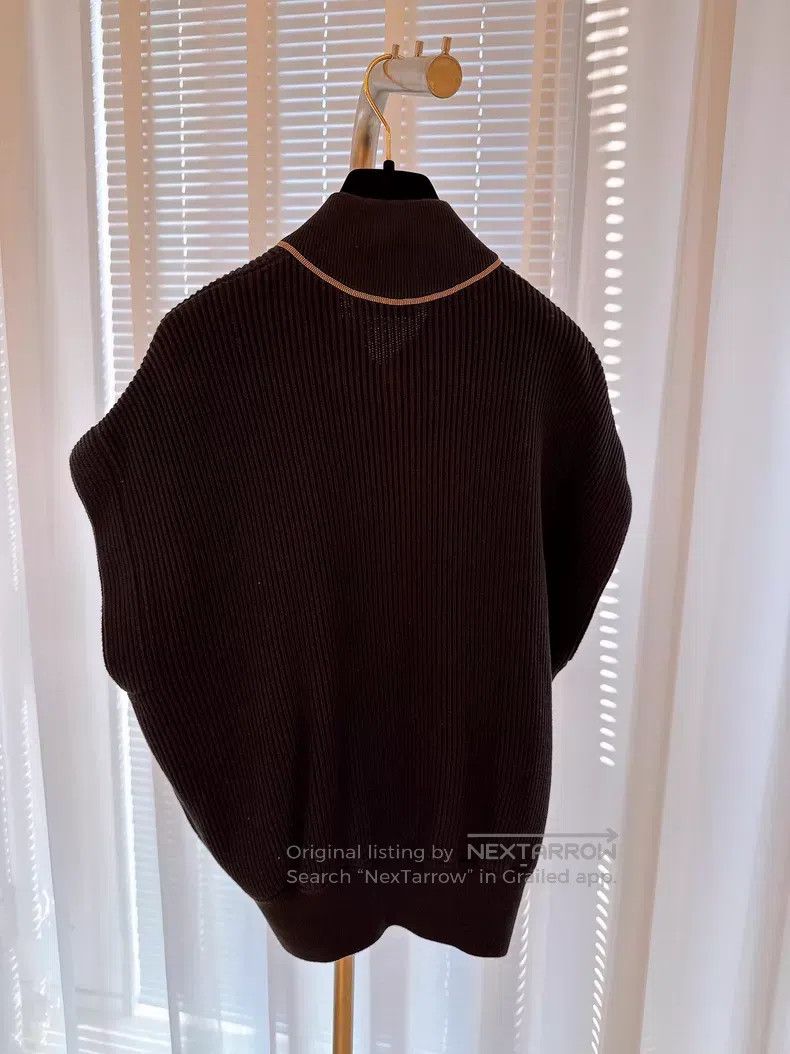 Brunello Cucinelli Brunello Cucinelli Sleeveless Knit Vest Size XXS / US 00 / IT 34 - 5 Thumbnail