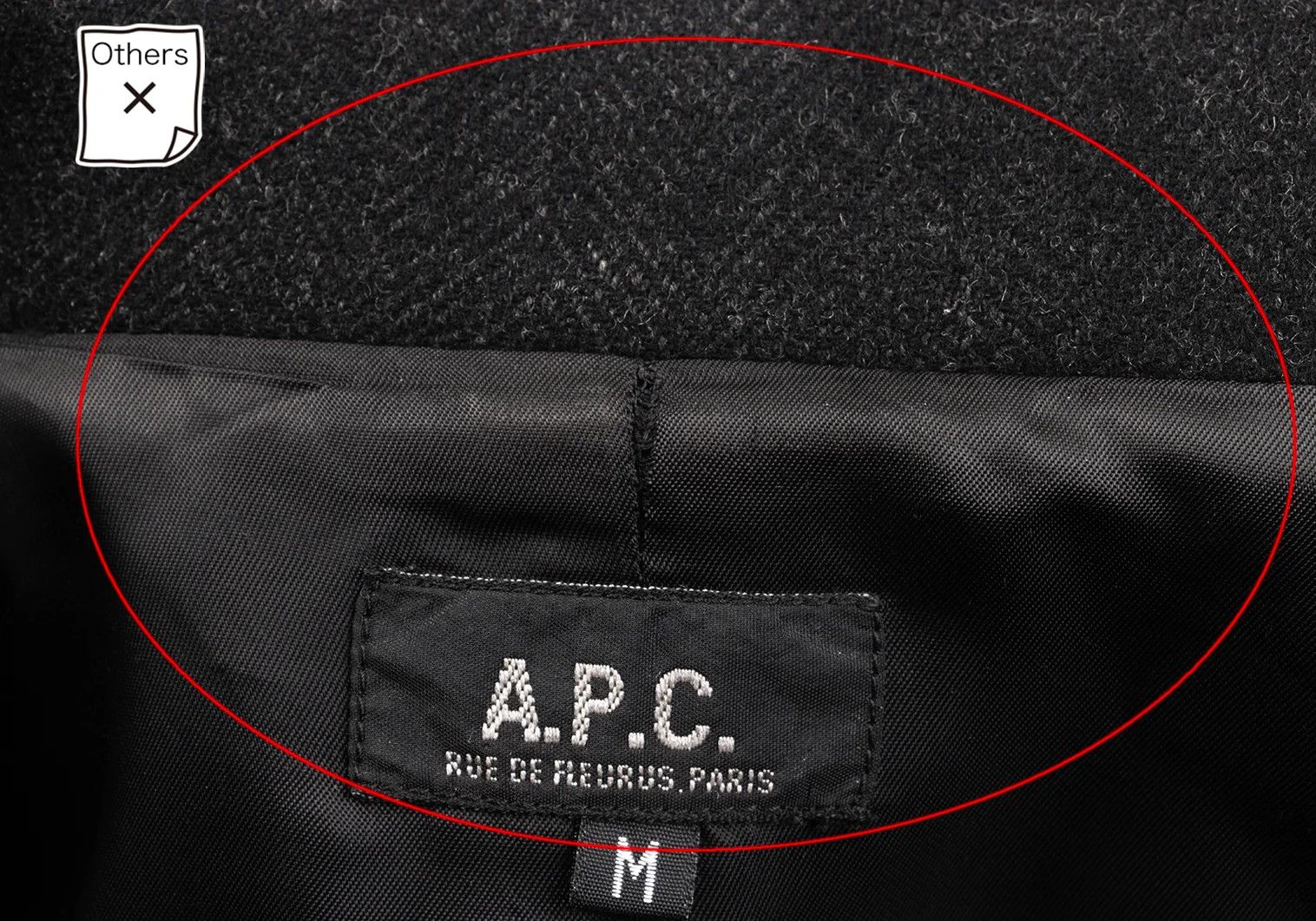 A.P.C. Herringbone Melton Coat in Charcoal M Size US XXS / EU 40 - 4 Thumbnail
