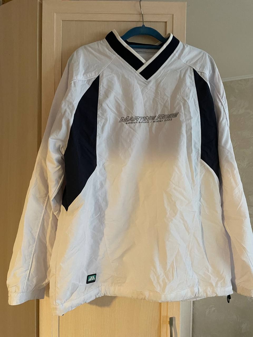 image of Martine Rose Sports Pullover in White, Men's (Size XL)