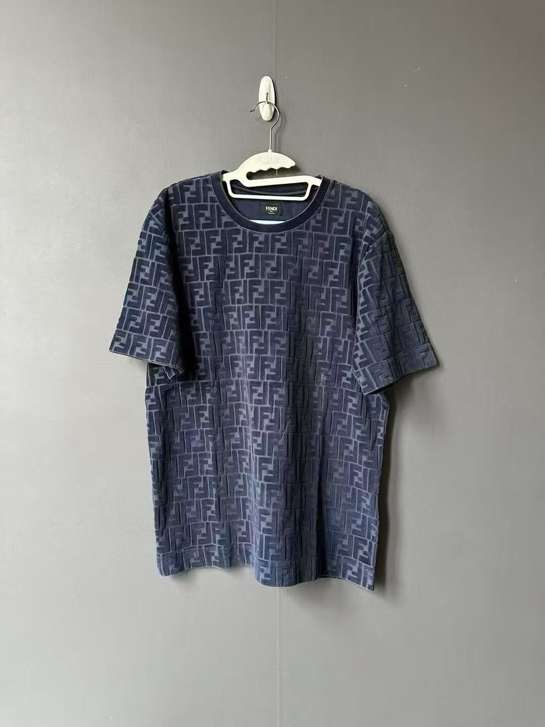 Fendi Fendi Flocked All-Over Logo Short Sleeve Size US L / EU 52-54 / 3 - 1 Thumbnail