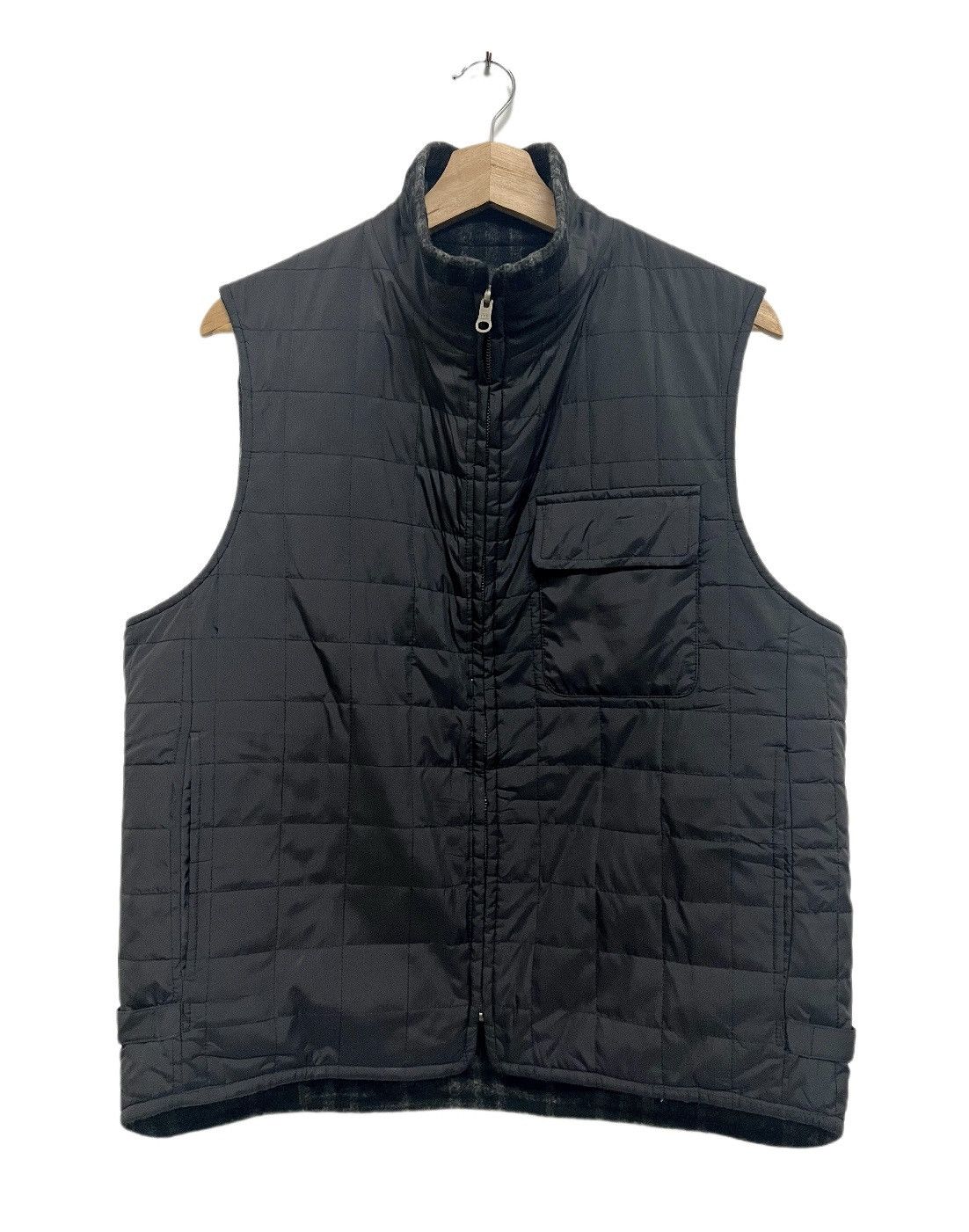 Burberry Burberry London Wool Checkered Black Reversible Vest Size US L / EU 52-54 / 3 - 3 Thumbnail