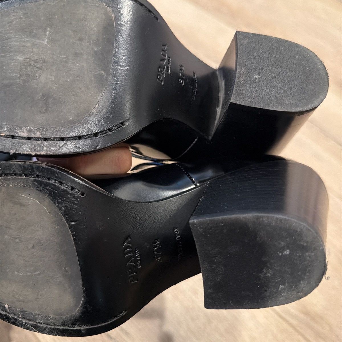 Prada Prada Heeled Maryjanes Size US 7.5 / IT 37.5 - 4 Thumbnail