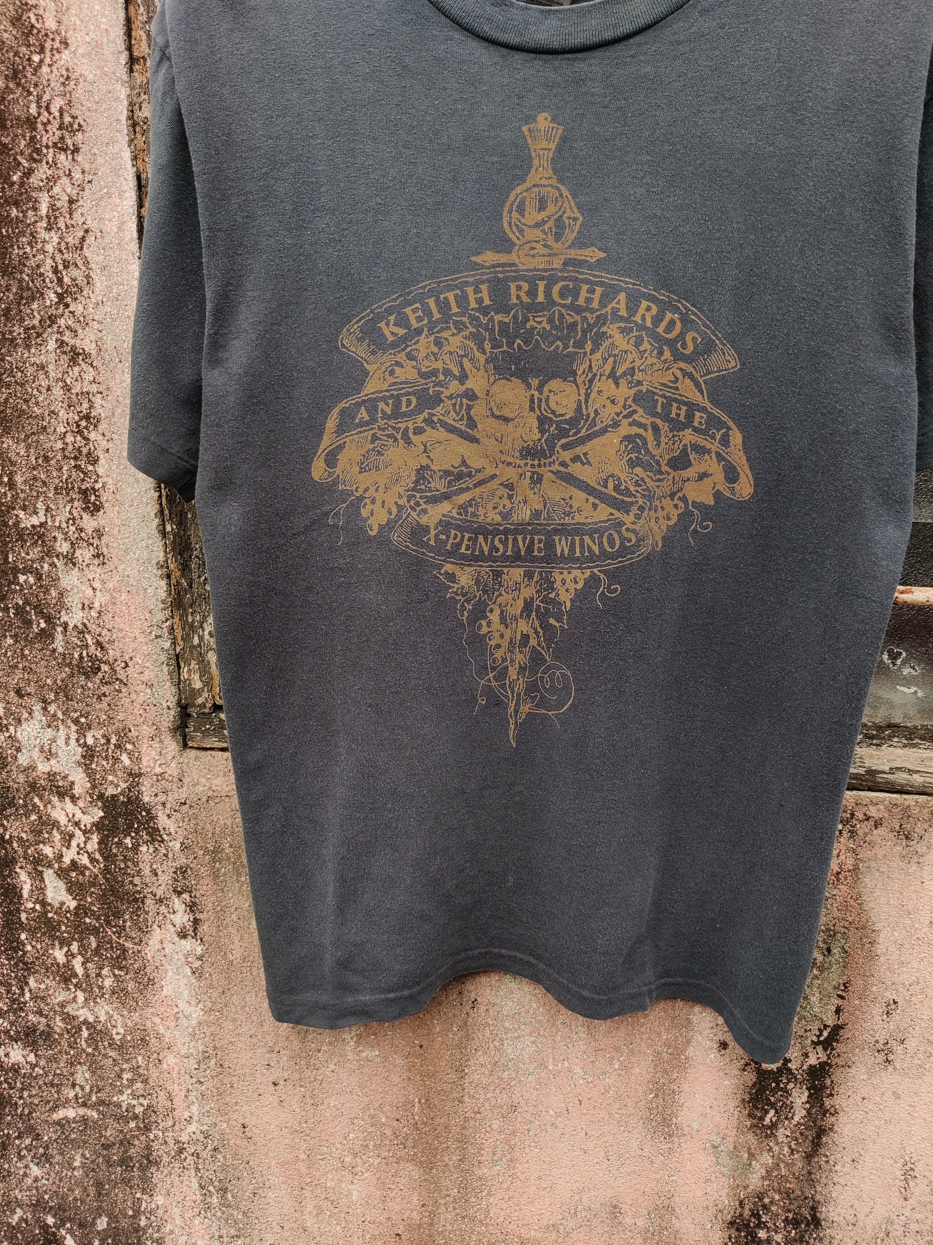 Band Tees Vintage Sun Faded Keith Richards X Winos Rock Band Shirt Size US M / EU 48-50 / 2 - 4 Thumbnail