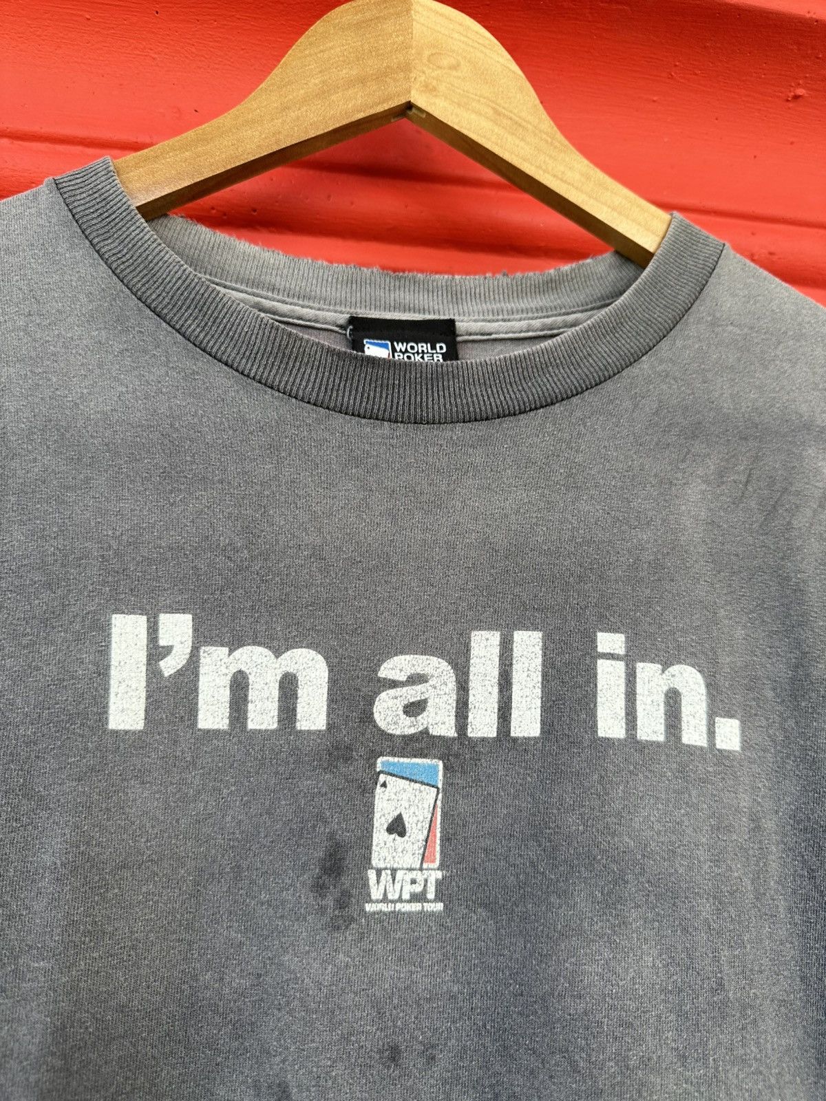 Vintage FADED Vintage World Poker Tour “I’m All In” Tee Size US M / EU 48-50 / 2 - 2 Thumbnail