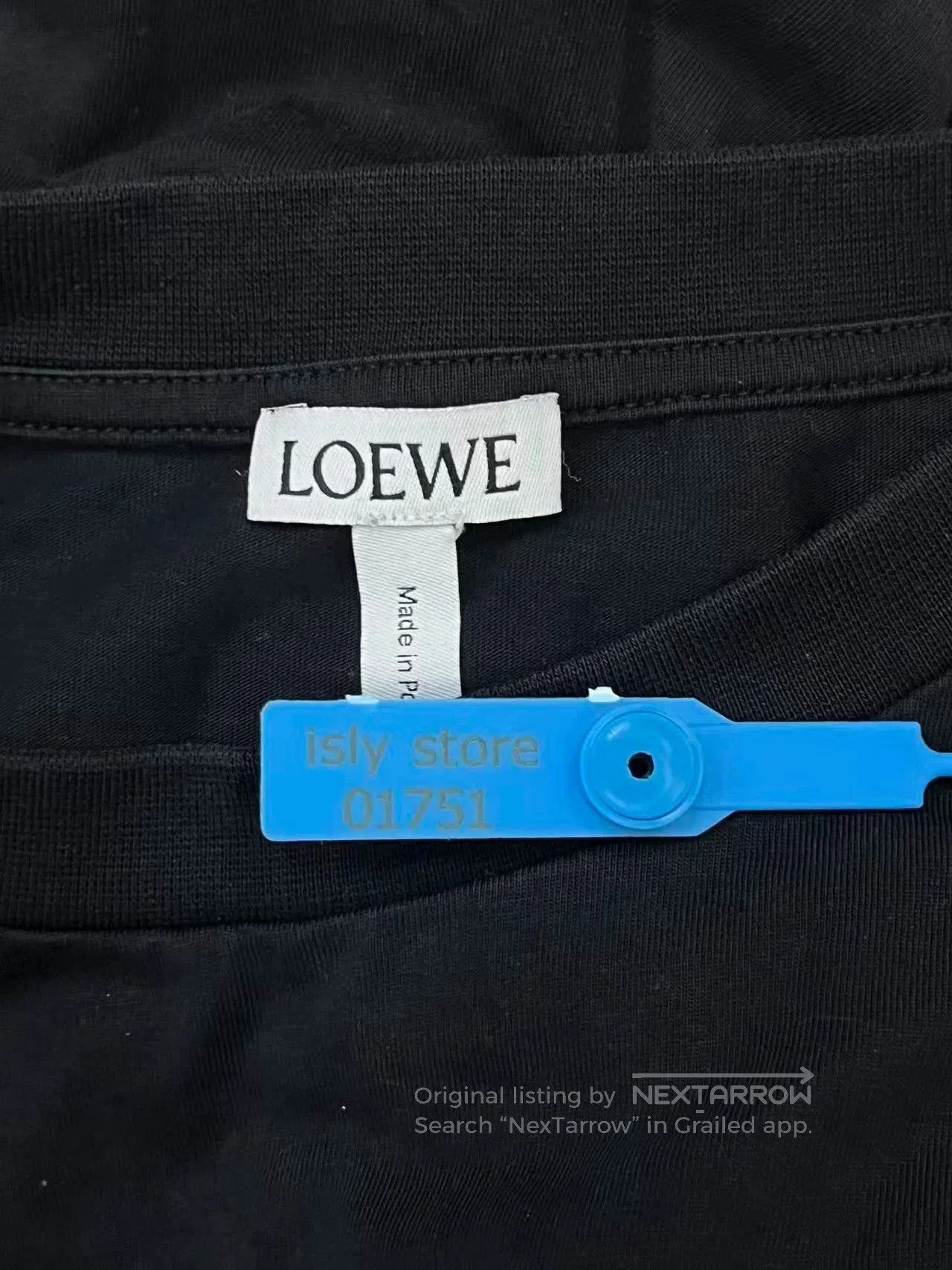 Loewe LOEWE Anagram Embroidered Cotton Short Sleeve T-Shirt. Size US M / EU 48-50 / 2 - 5 Thumbnail
