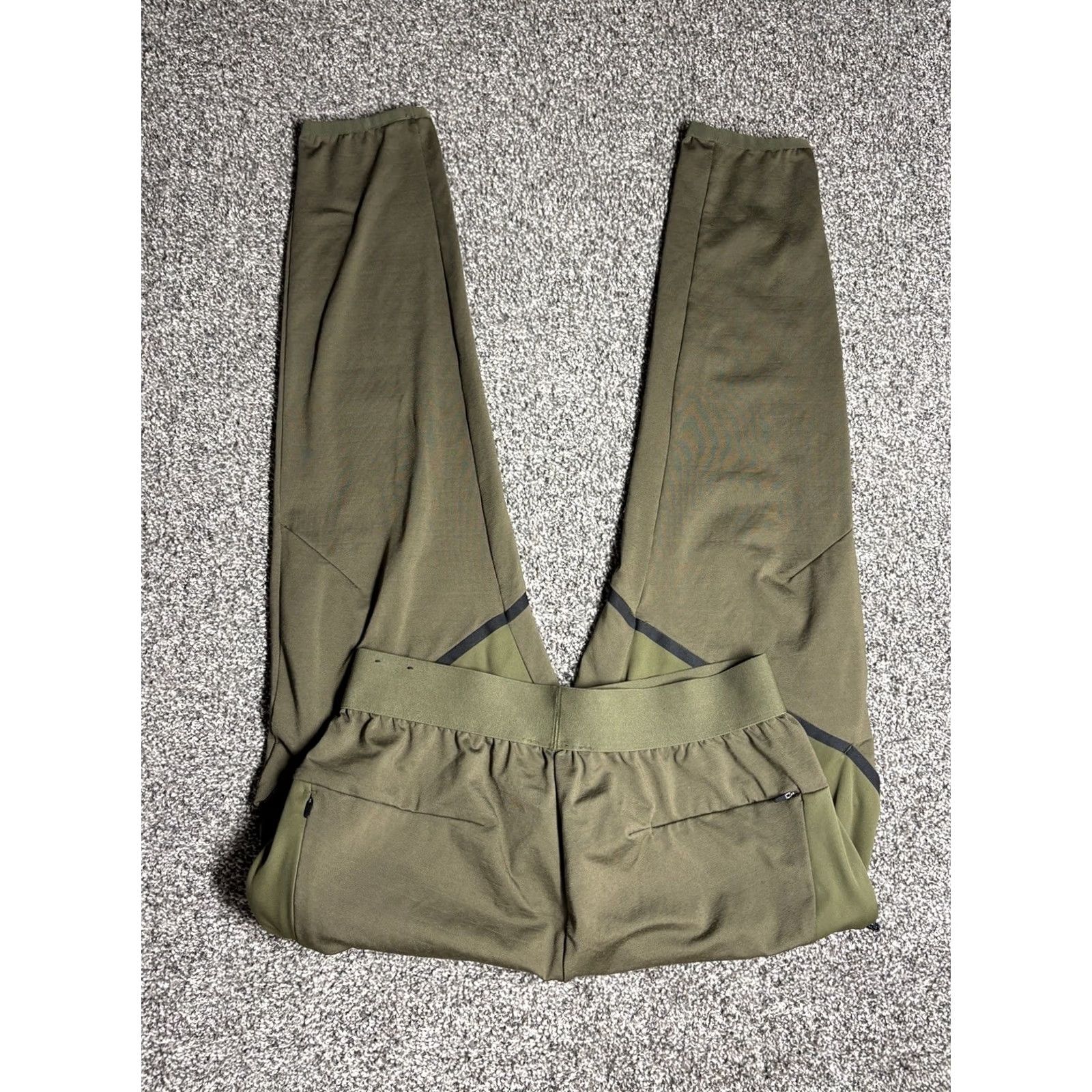 Nike Nike Training Pants Mens M Olive Green Snap Pockets 927360 Size US 31 - 2 Thumbnail