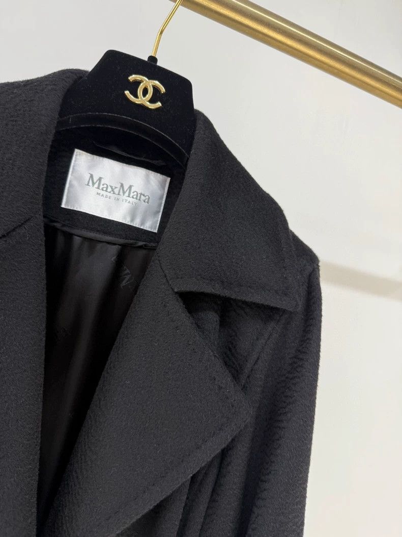 max mara Black 100% camel fleece coat