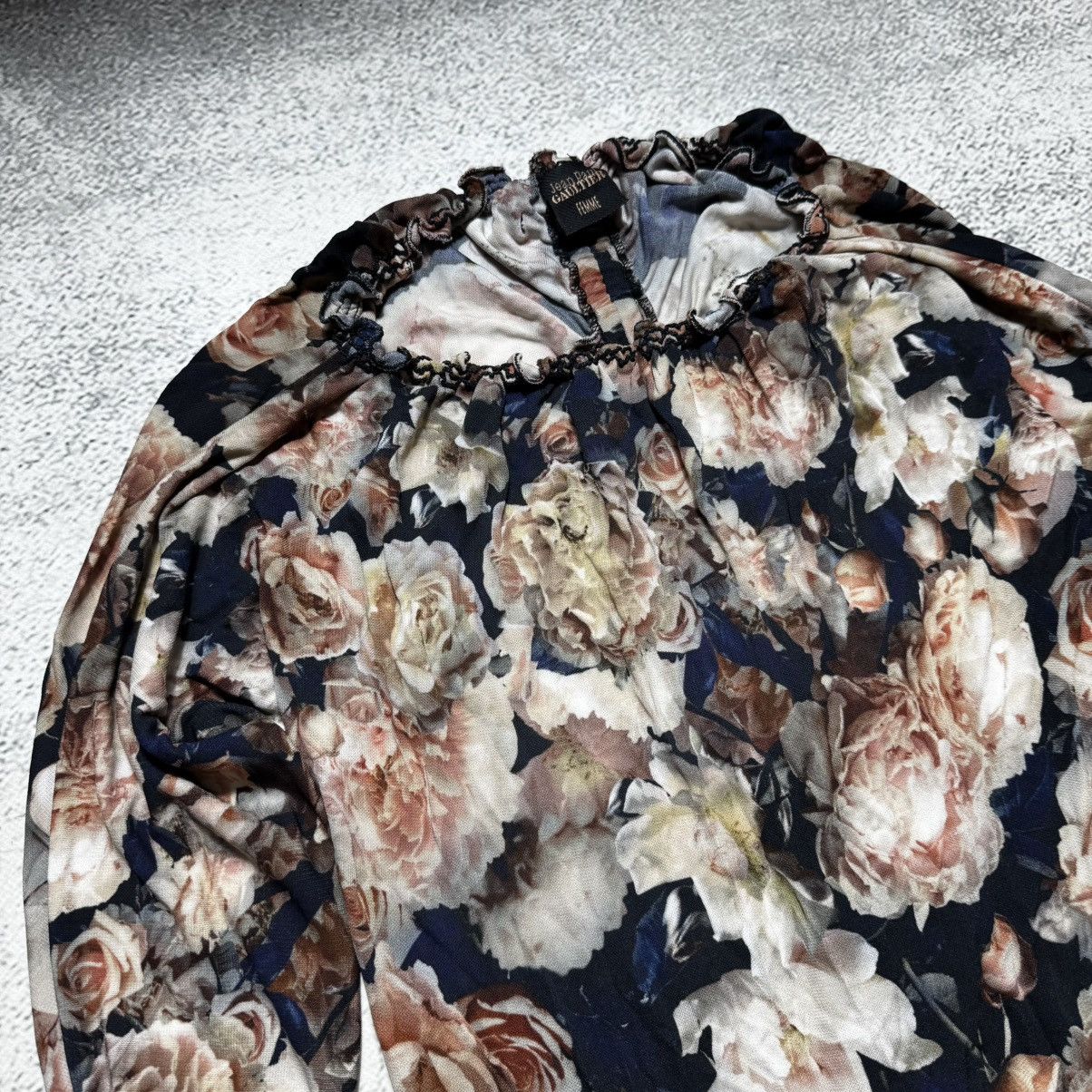 Jean Paul Gaultier 1990 archive jean paul gaultier dress with roses print Size S / US 4 / IT 40 - 12 Thumbnail