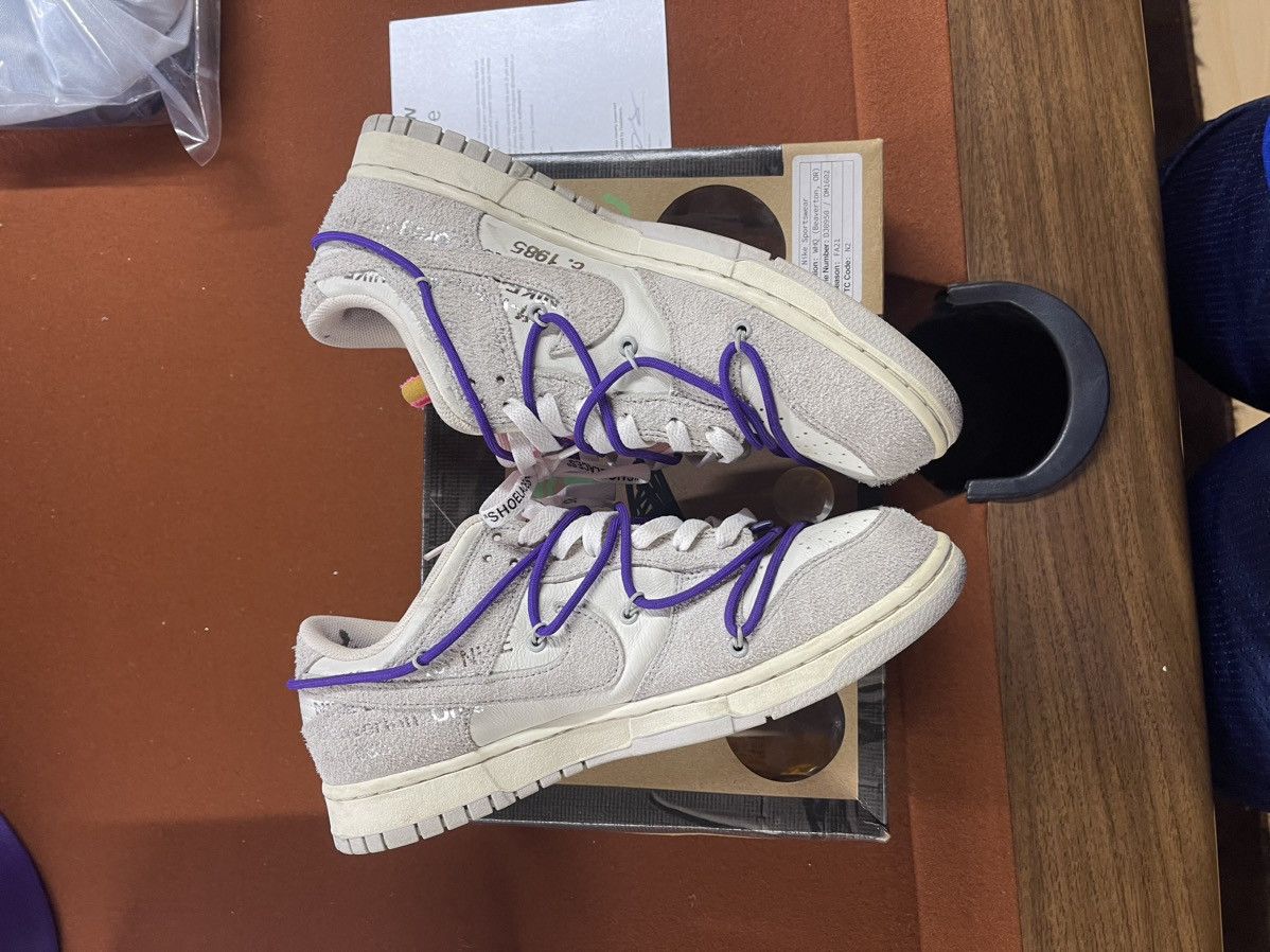 Nike × Off-White Off white Nike dunk “Lot 15 of 50” Size US 10.5 / EU 43-44 - 3 Thumbnail