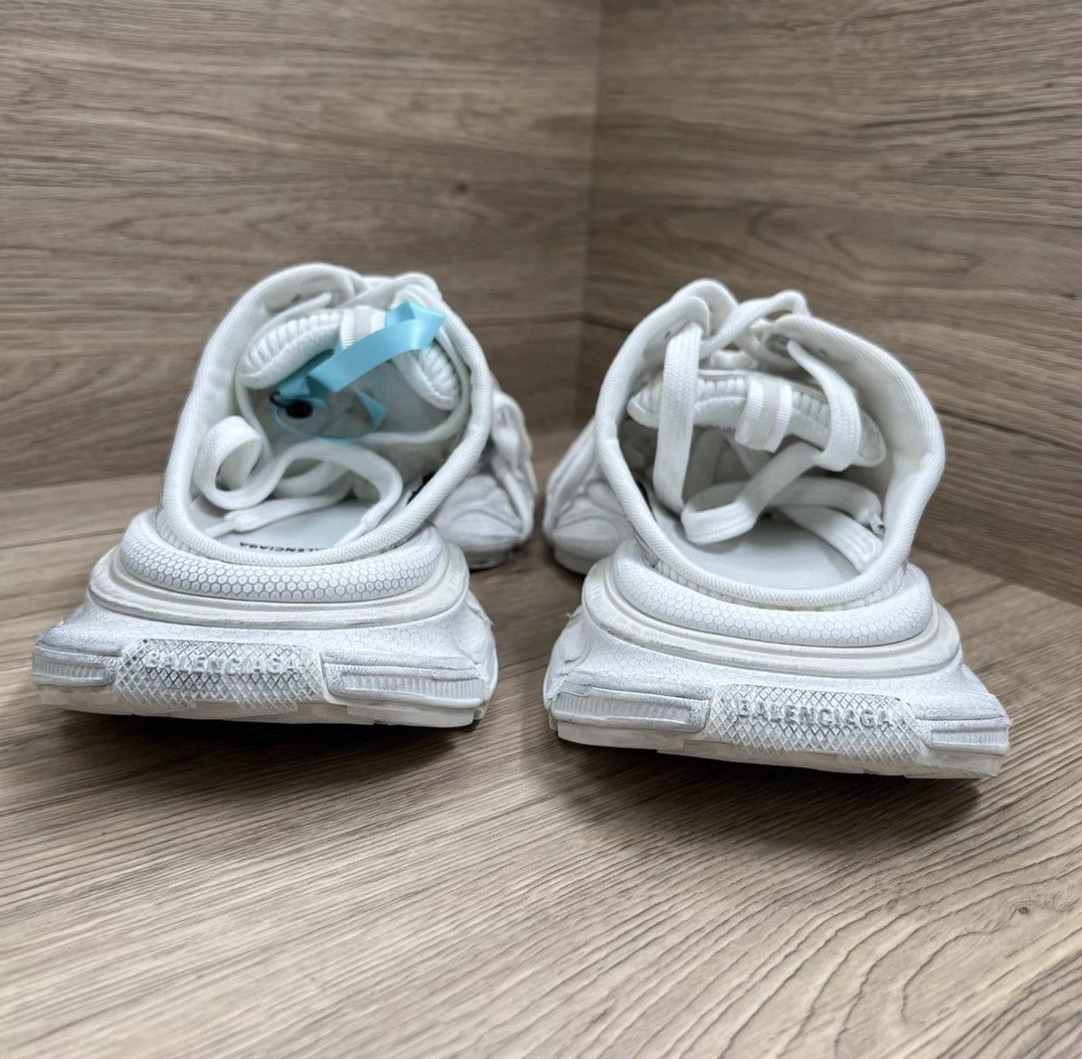 Balenciaga Balenciaga 3XL Silver White Mule Slides J41 Size US 8.5 / EU 41-42 - 4 Thumbnail