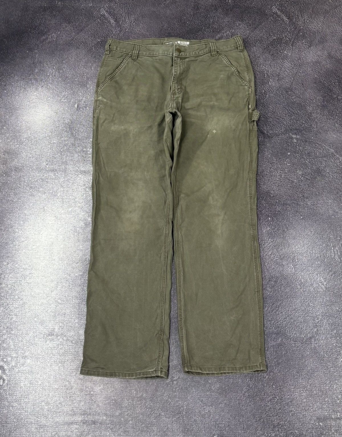 Carhartt Vintage Carhartt Rugged Flex Olive Utility Work Baggy Pants Size US 36 / EU 52 - 2 Thumbnail