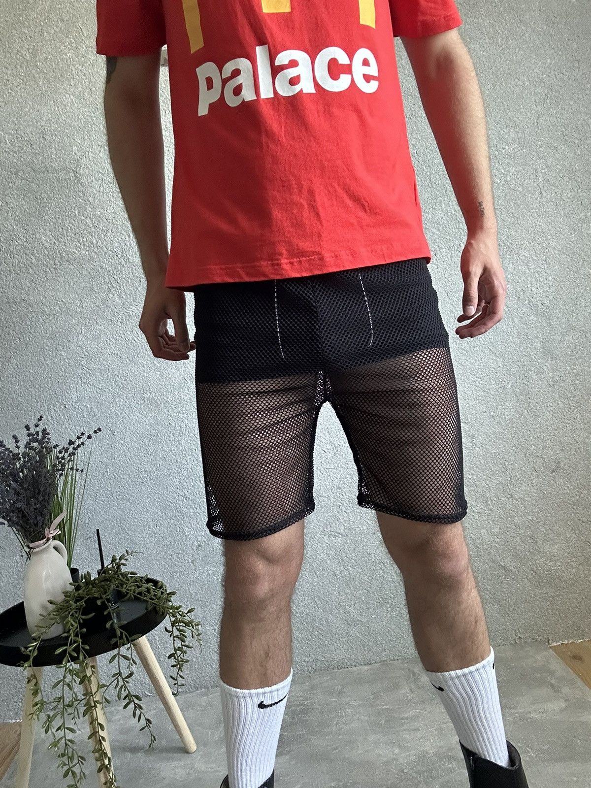 Other Men’s Mesh See-Through Shorts Black Y2K Style Size M Size US 32 / EU 48 - 1 Thumbnail