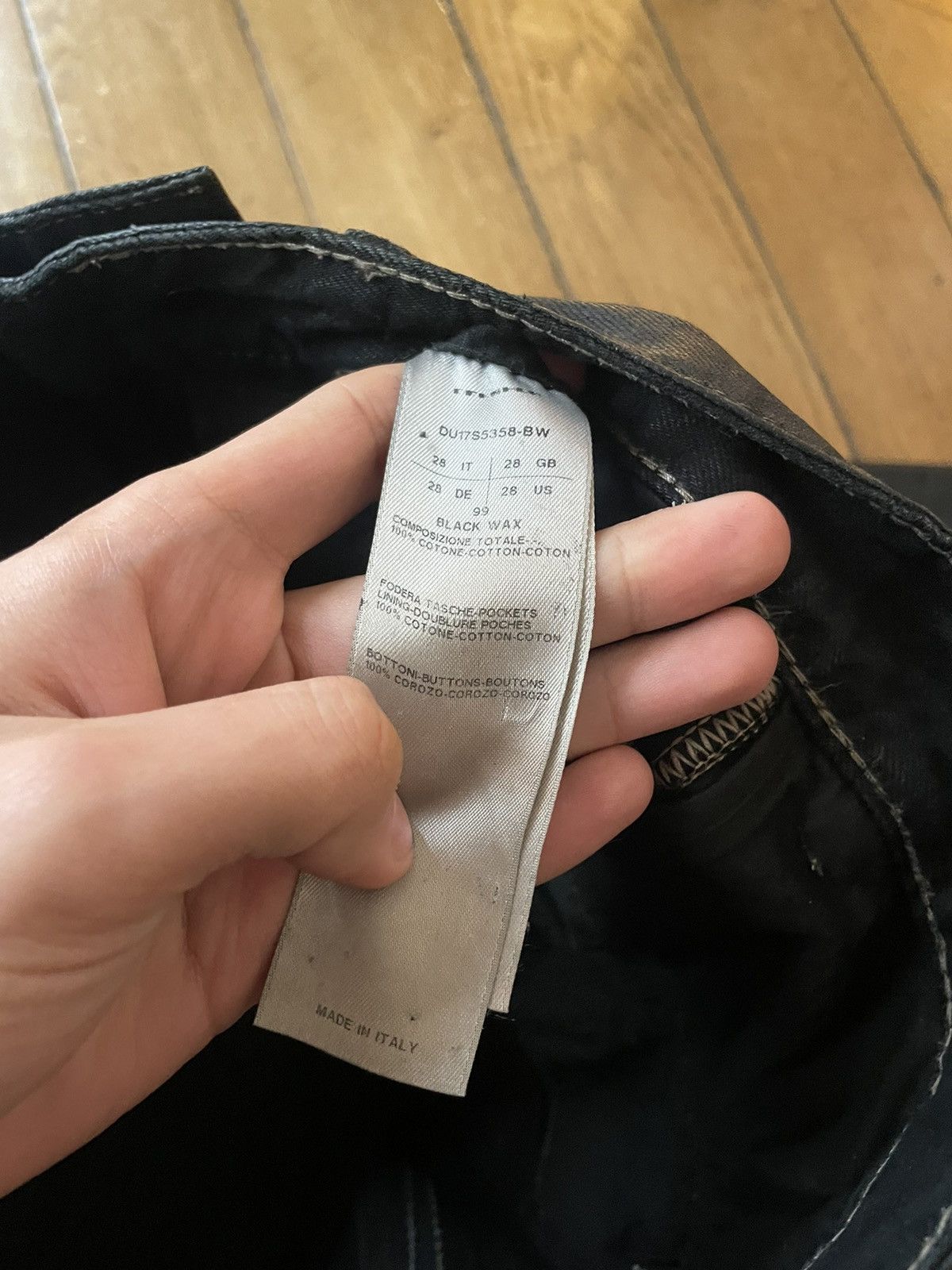 Rick Owens Rick Owens Mastodon Waxed Black Wide Denim Size US 30 / EU 46 - 6 Thumbnail