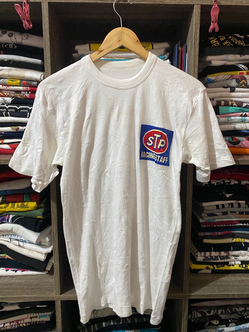 Vintage Vintage 70s STP Racing Staff Motor Oil Shirt Size US S / EU 44-46 / 1 - 1 Thumbnail