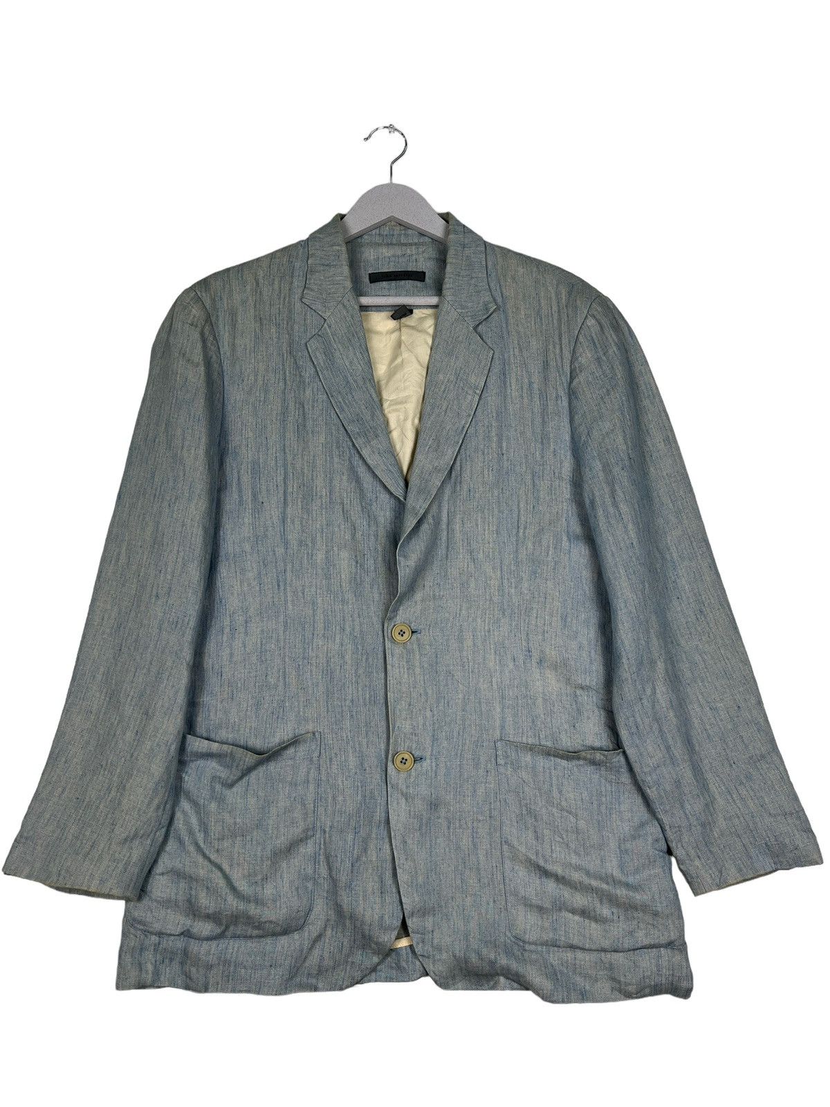 John Varvatos 🔥 JOHN VARVATOS LINEN BLAZER JACKET MADE IN ITALY Size US M / EU 48-50 / 2 - 2 Thumbnail