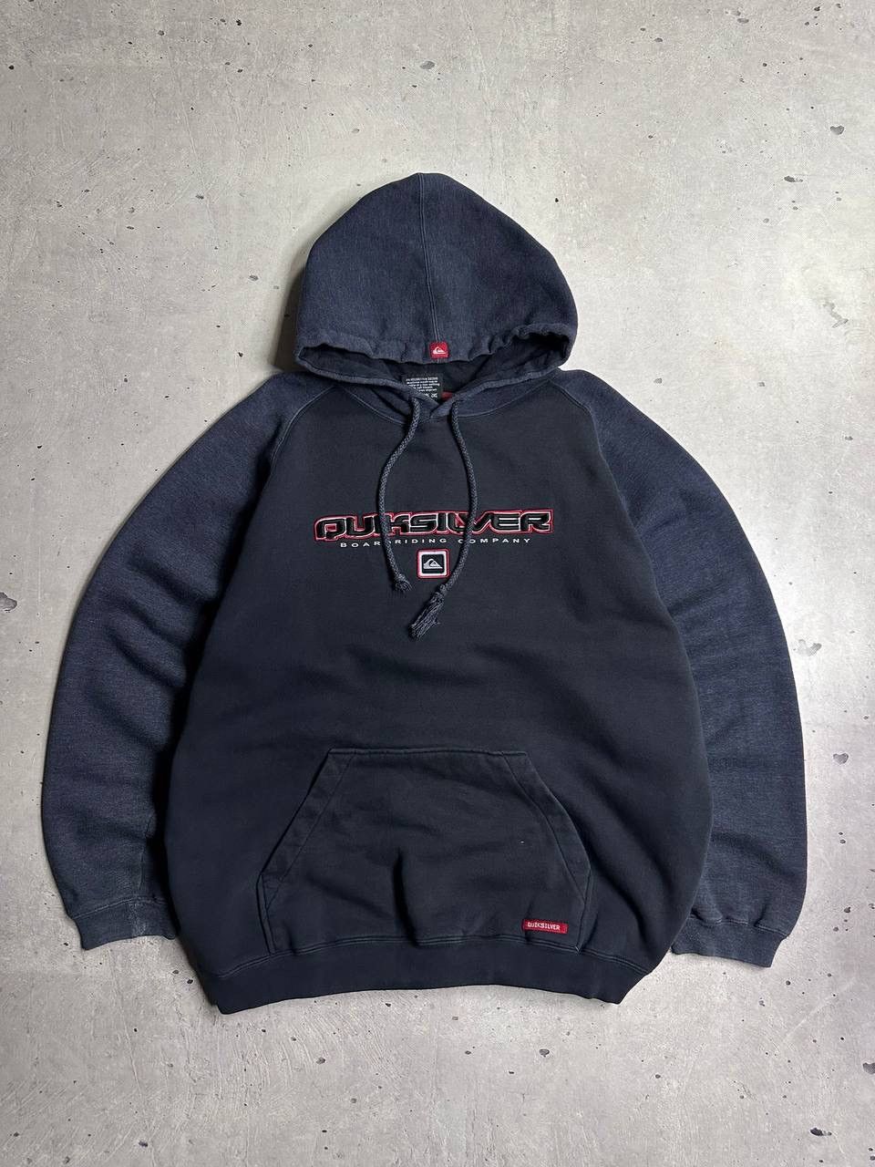 Quiksilver Vintage Quiksilver Hoodie Boardriding Company Black Surf L Size US L / EU 52-54 / 3 - 1 Thumbnail