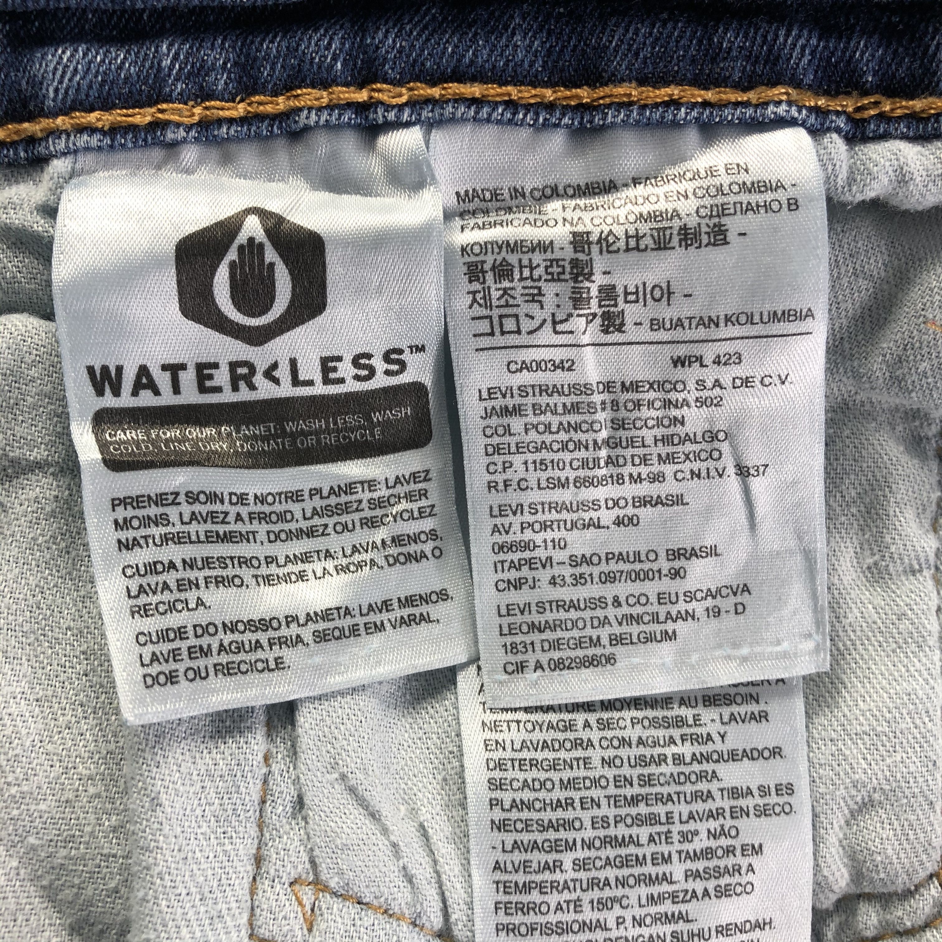 Levi's Vintage Blue Wash Levis 559 Jeans-J4137 Size US 36 / EU 52 - 9 Thumbnail