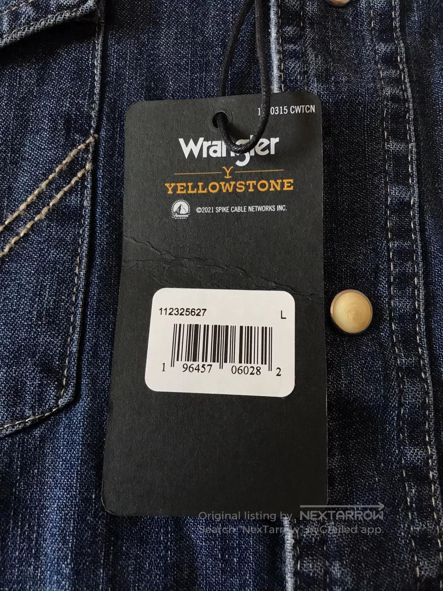 Wrangler Wrangler x Yellowstone Dutton Ranch Denim Shirt. Size US L / EU 52-54 / 3 - 8 Thumbnail