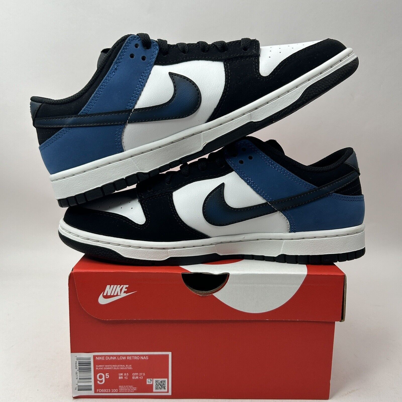 Nike Nike Dunk Low Retro NAS “Industrial Blue” 2023 Size US 9.5 / EU 42-43 - 3 Thumbnail