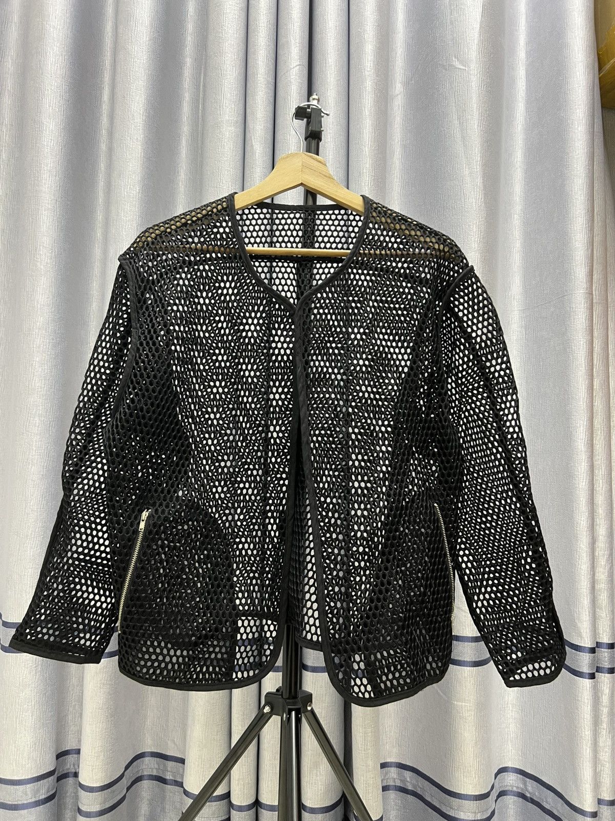 Vintage Korean G Dragon Millruwya Mesh Net Cardigan Jacket Size US M / EU 48-50 / 2 - 1 Thumbnail