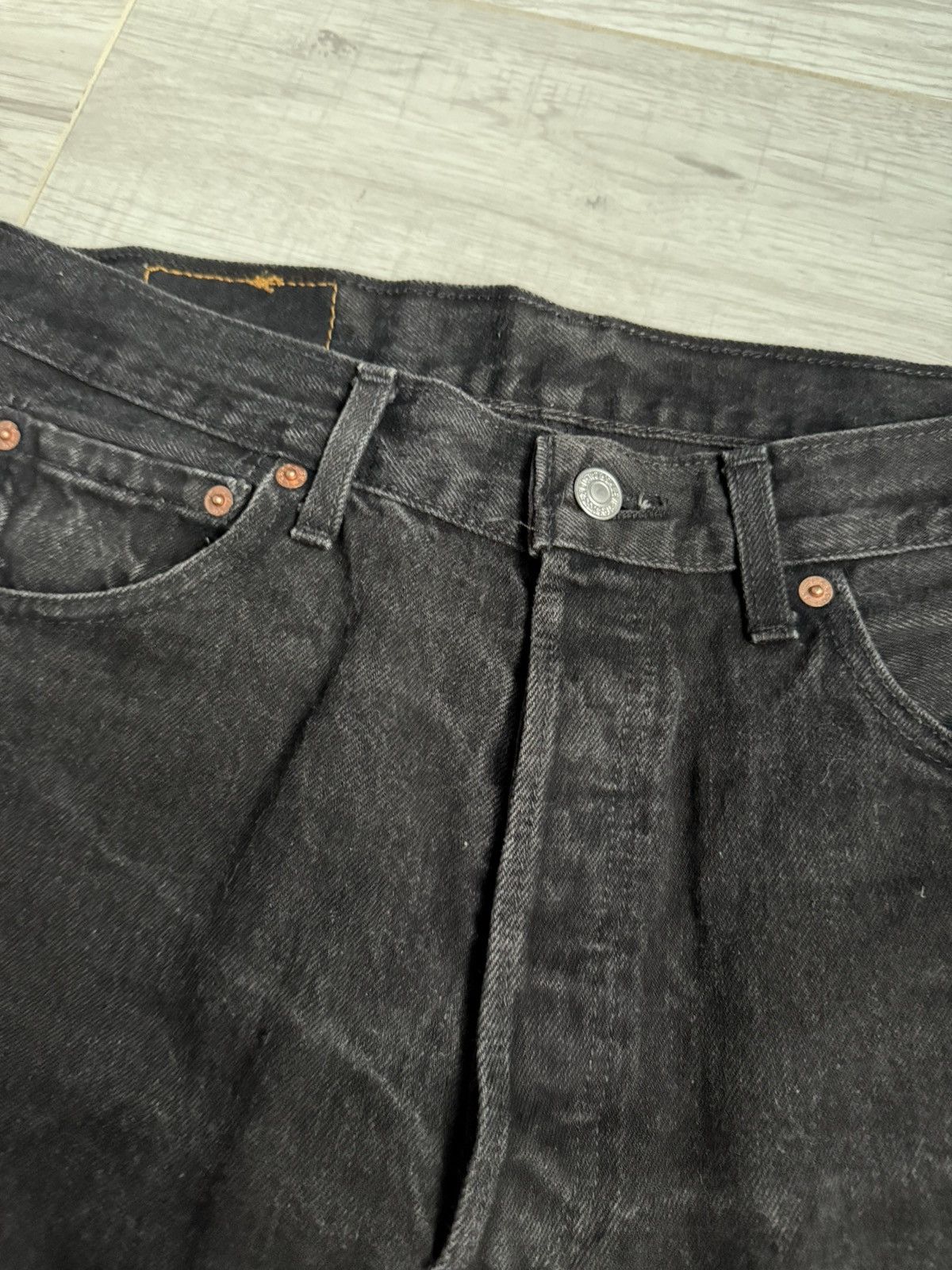 Levi's × Levi's Vintage Clothing × Vintage Vintage Levi’s black denim Pants baggy jeans Size US 34 / EU 50 - 4 Thumbnail